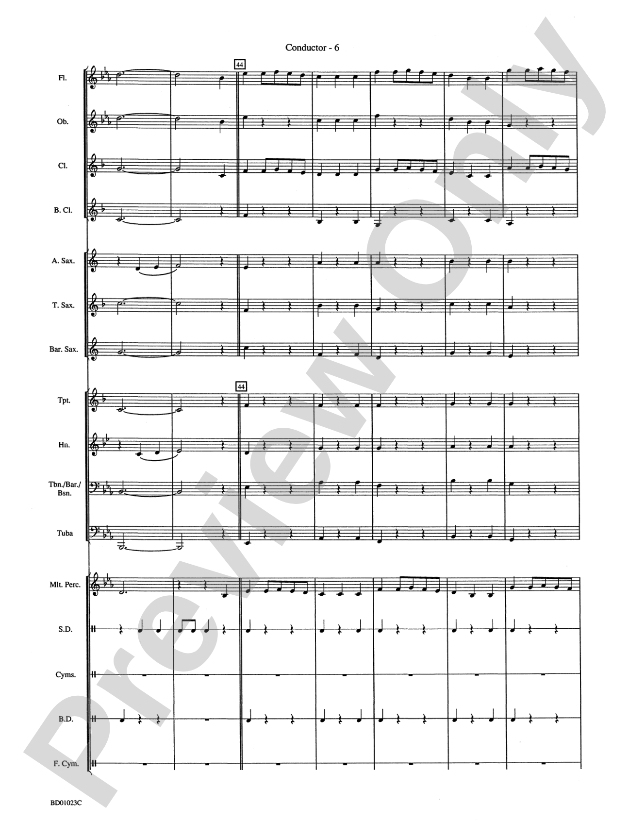 Christmas in England: Concert Band Conductor Score & Parts