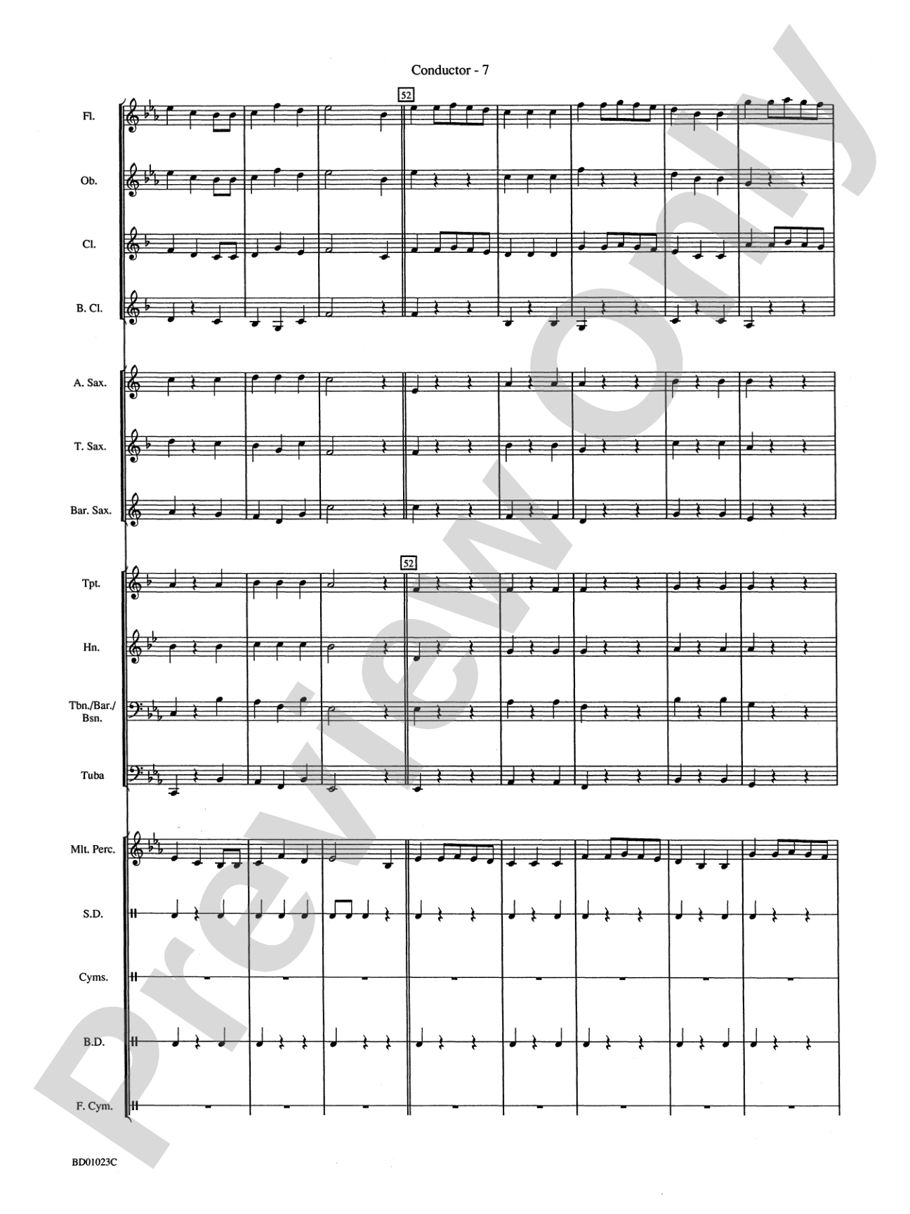 Christmas in England: Concert Band Conductor Score & Parts