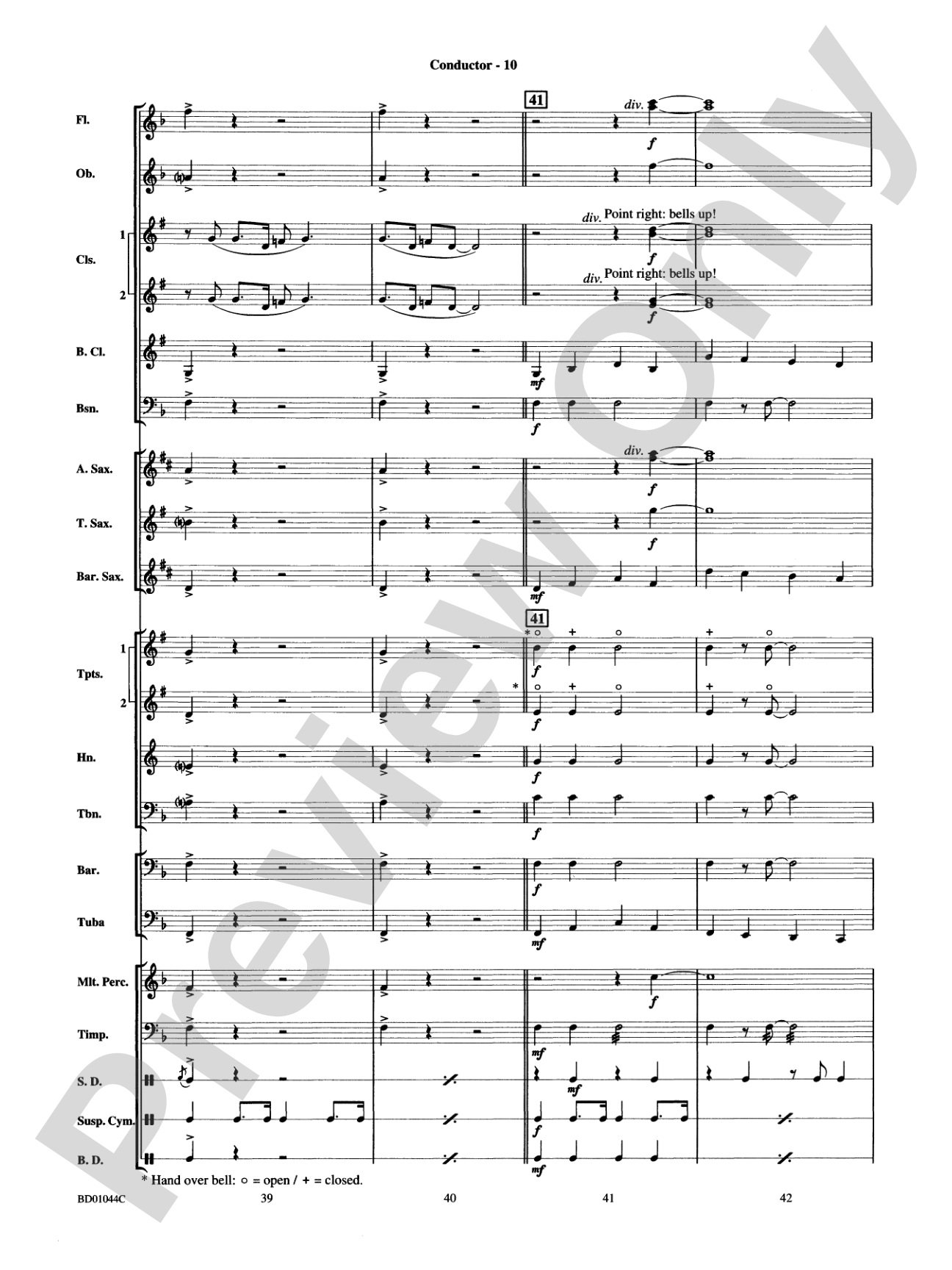 Clarinet Boogie: Concert Band Conductor Score & Parts