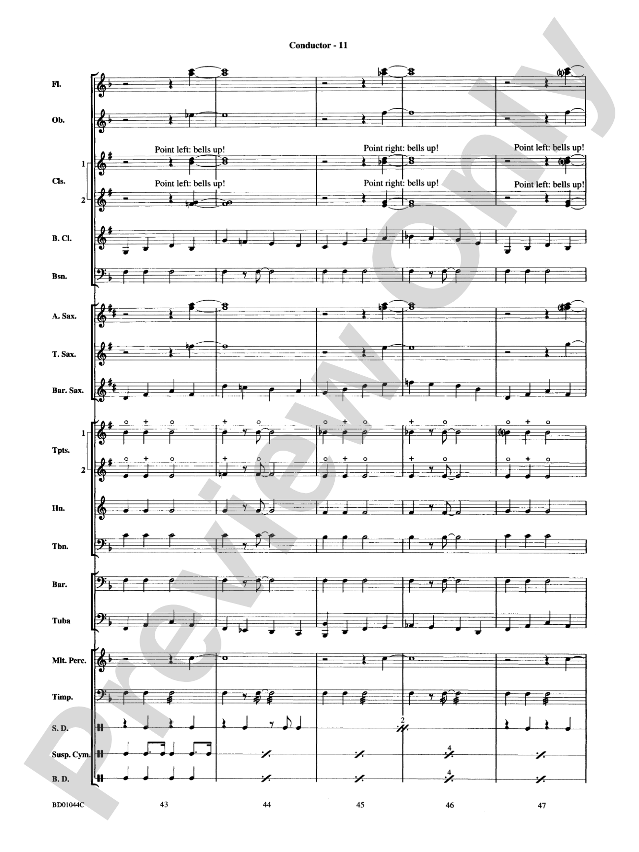 Clarinet Boogie: Concert Band Conductor Score & Parts