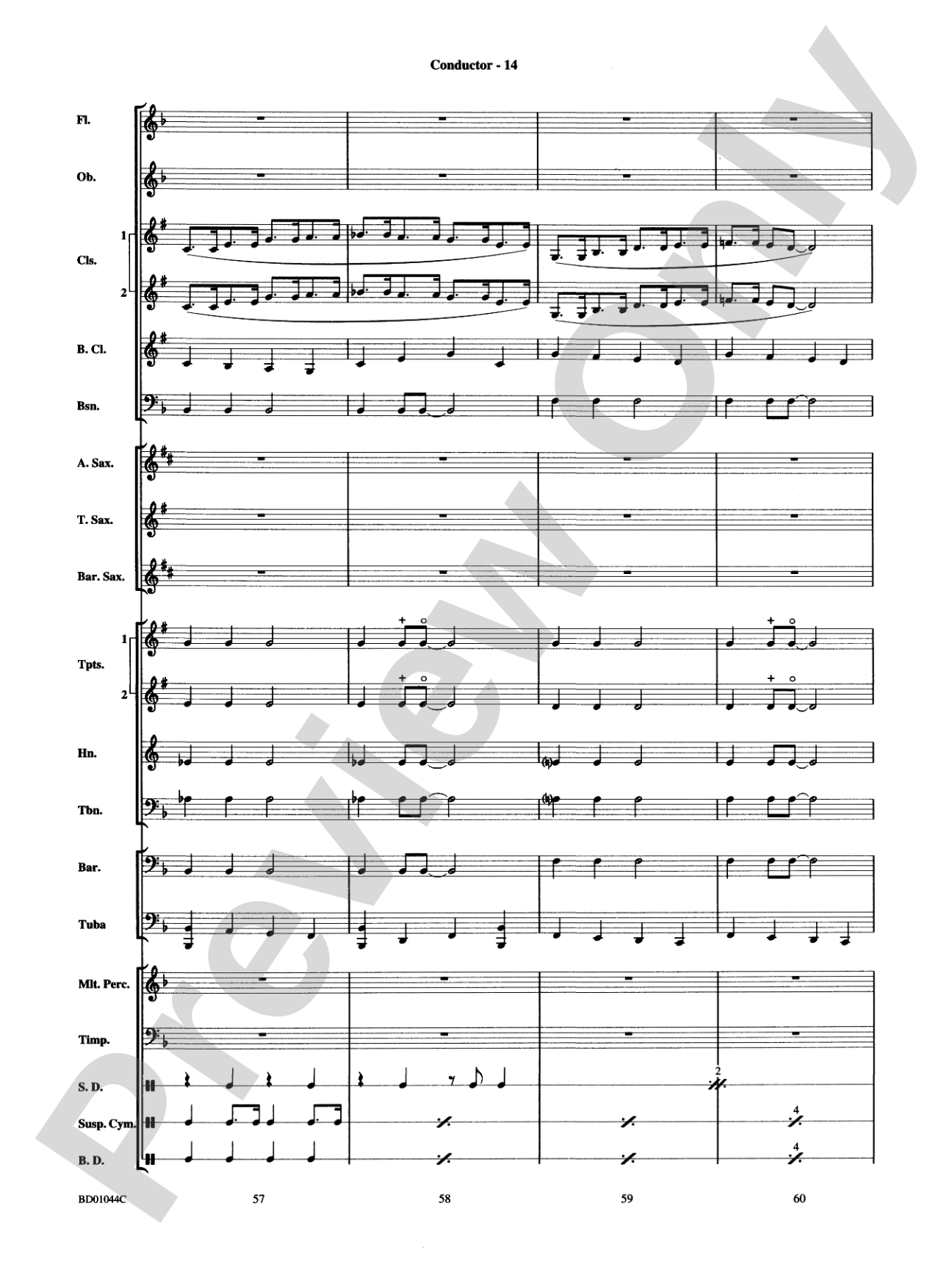 Clarinet Boogie: Concert Band Conductor Score & Parts