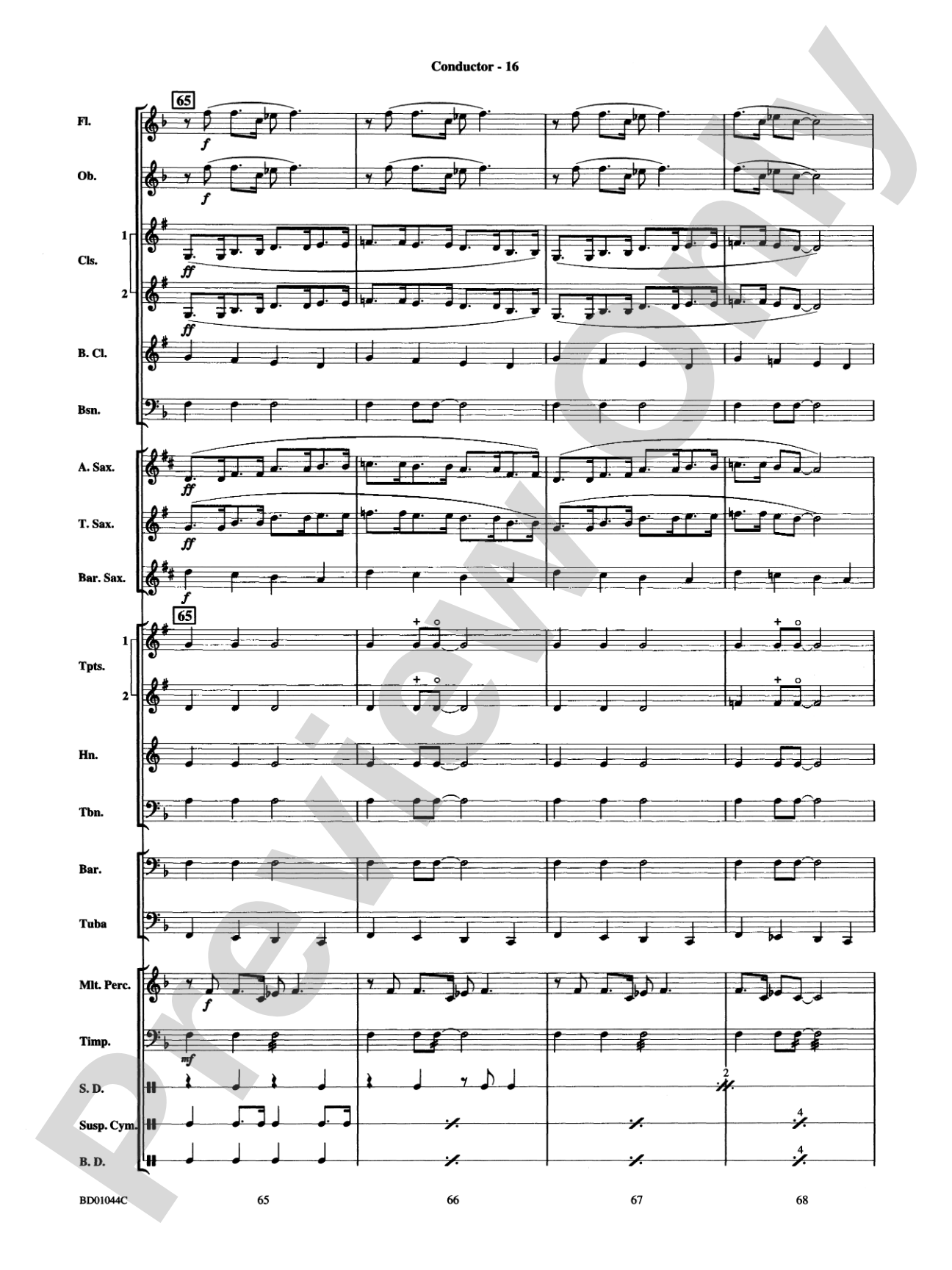 Clarinet Boogie: Concert Band Conductor Score & Parts