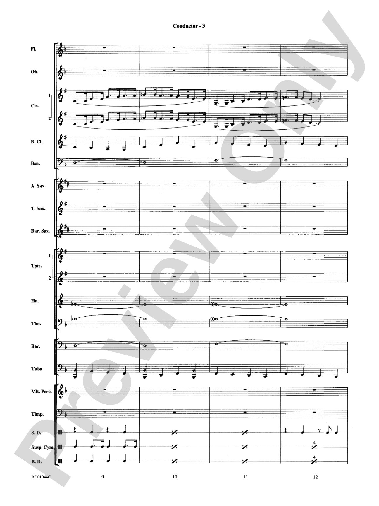 Clarinet Boogie: Concert Band Conductor Score & Parts