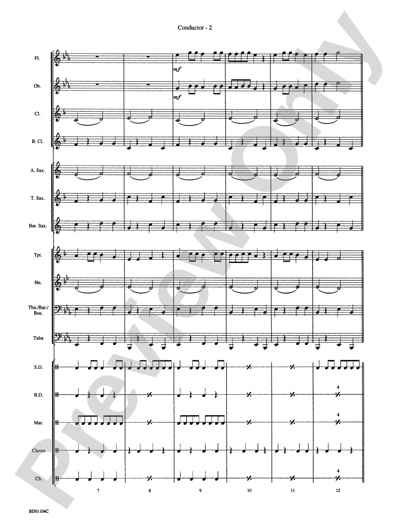 Carnival in Rio: Concert Band Conductor Score & Parts