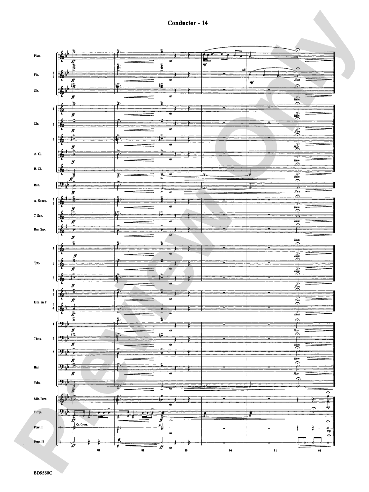 Twas in the Moon of Wintertime: Concert Band Conductor Score & Parts