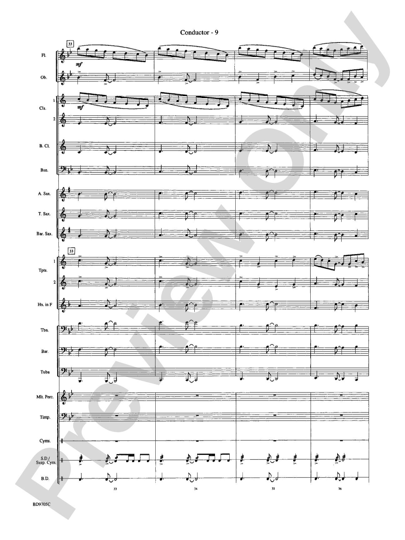 High Sierras: Concert Band Conductor Score & Parts