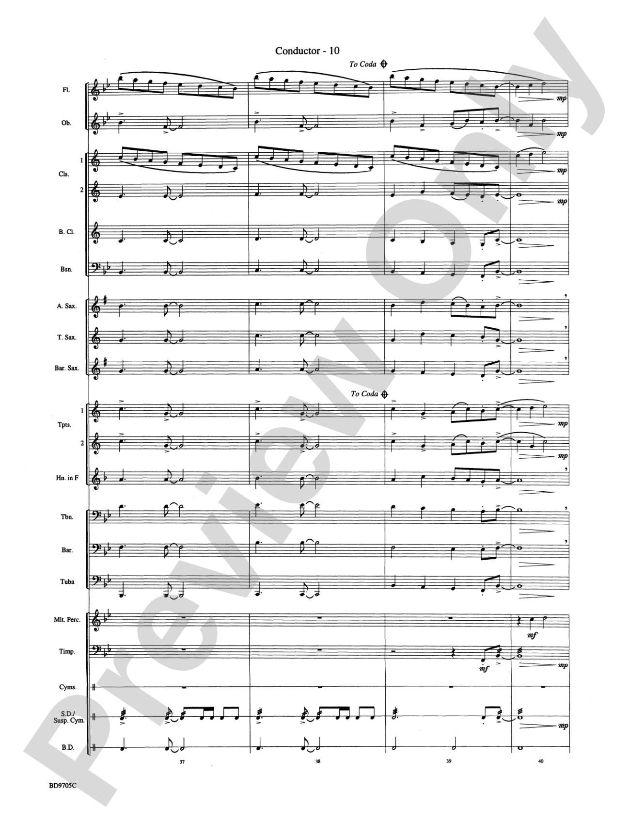 High Sierras: Concert Band Conductor Score & Parts