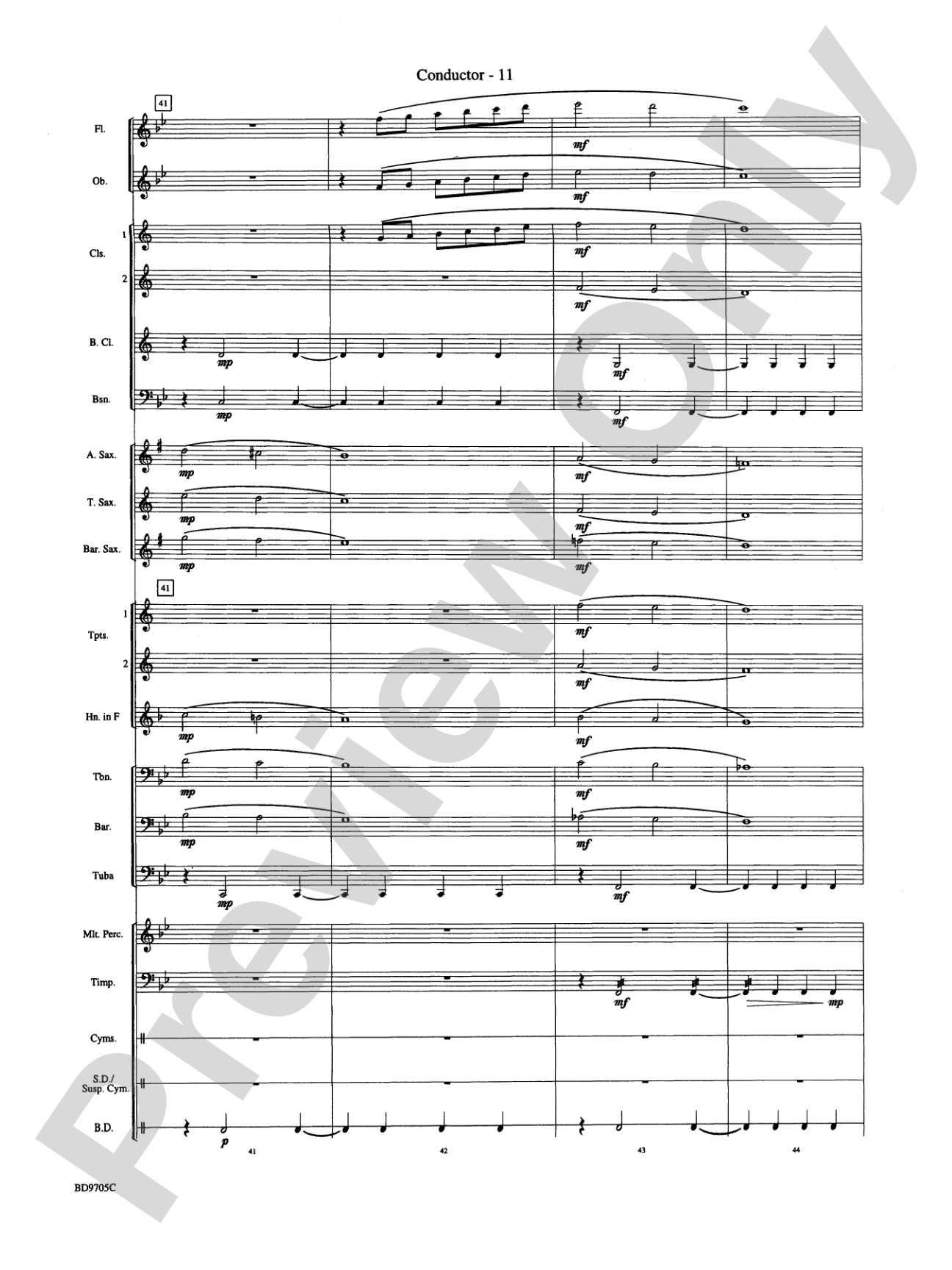 High Sierras: Concert Band Conductor Score & Parts