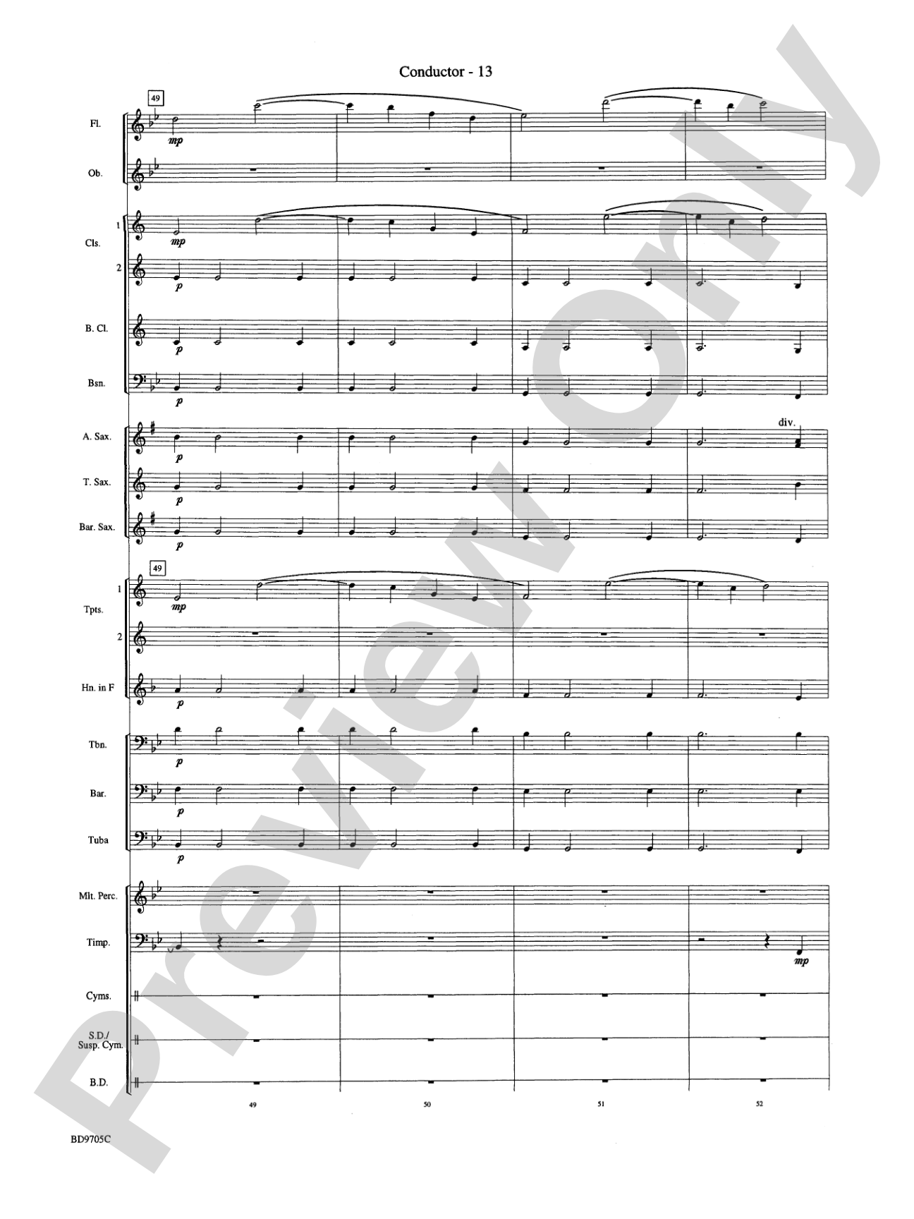 High Sierras: Concert Band Conductor Score & Parts