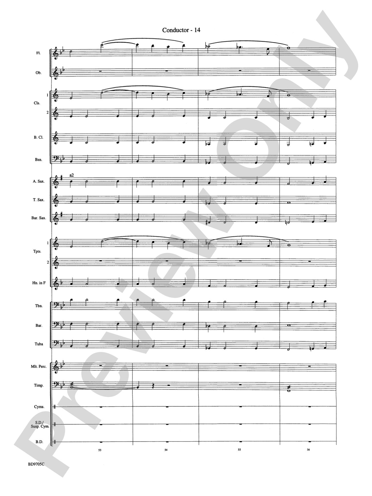 High Sierras: Concert Band Conductor Score & Parts