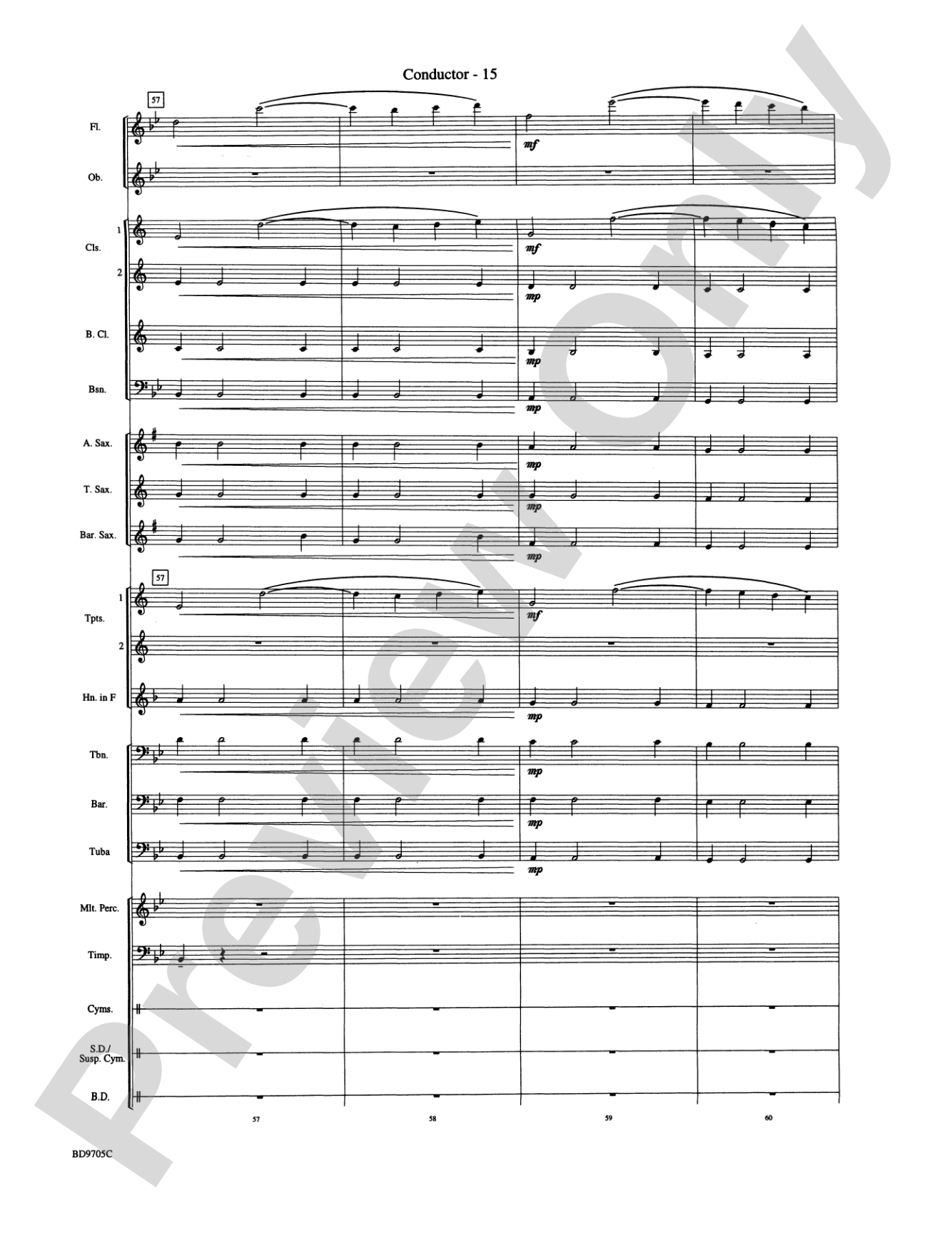 High Sierras: Concert Band Conductor Score & Parts