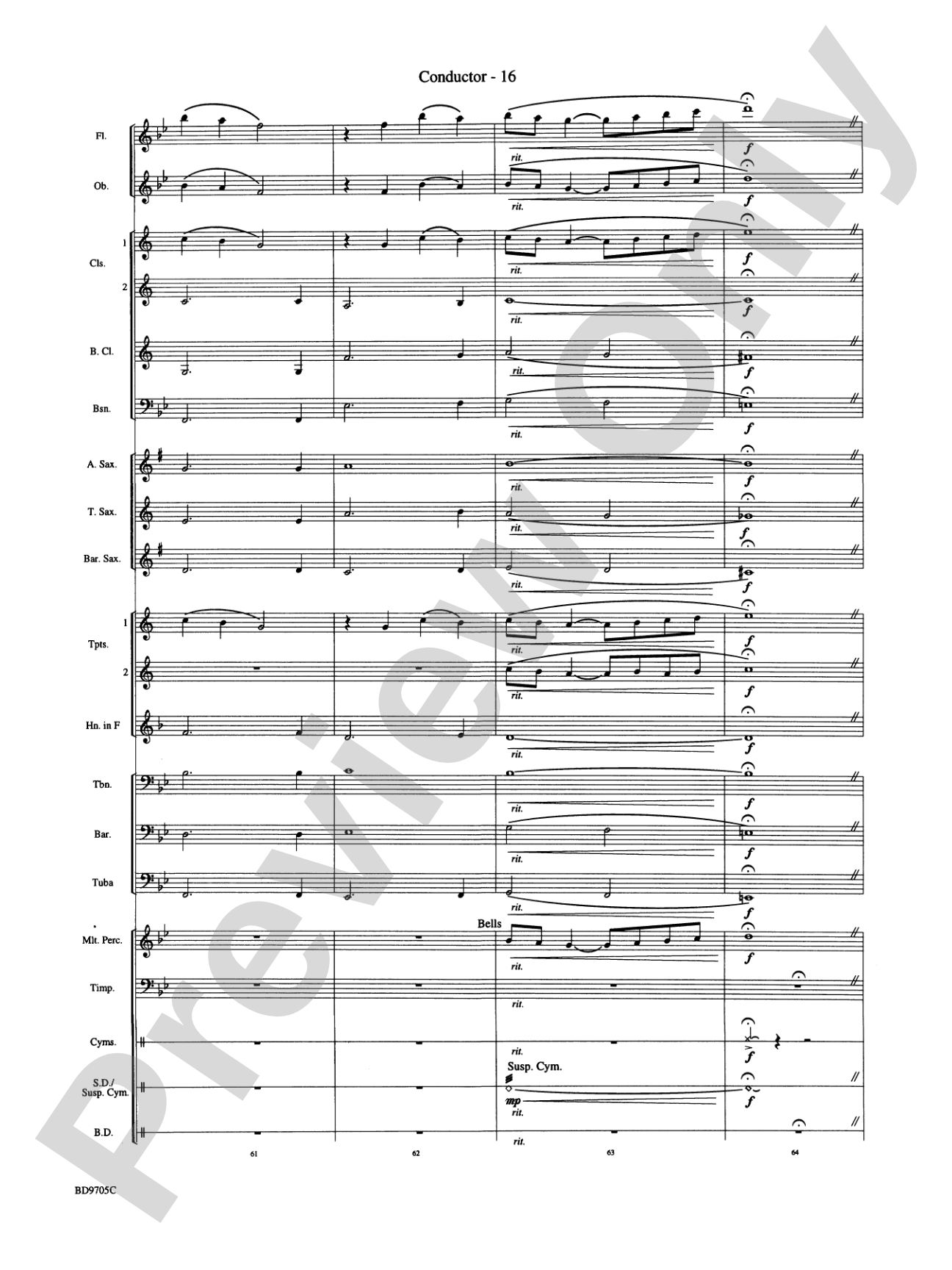 High Sierras: Concert Band Conductor Score & Parts