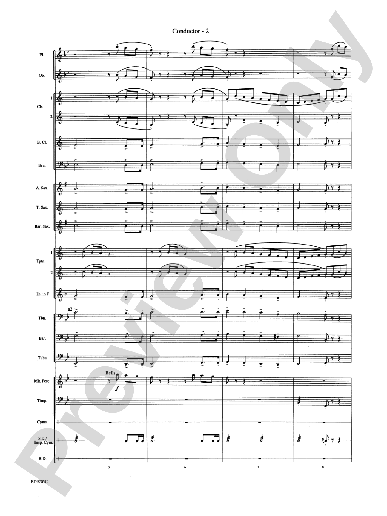 High Sierras: Concert Band Conductor Score & Parts