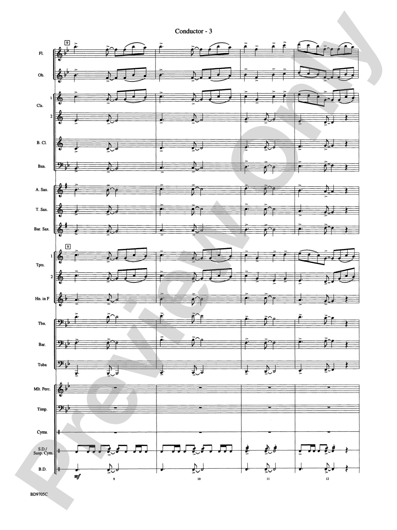 High Sierras: Concert Band Conductor Score & Parts