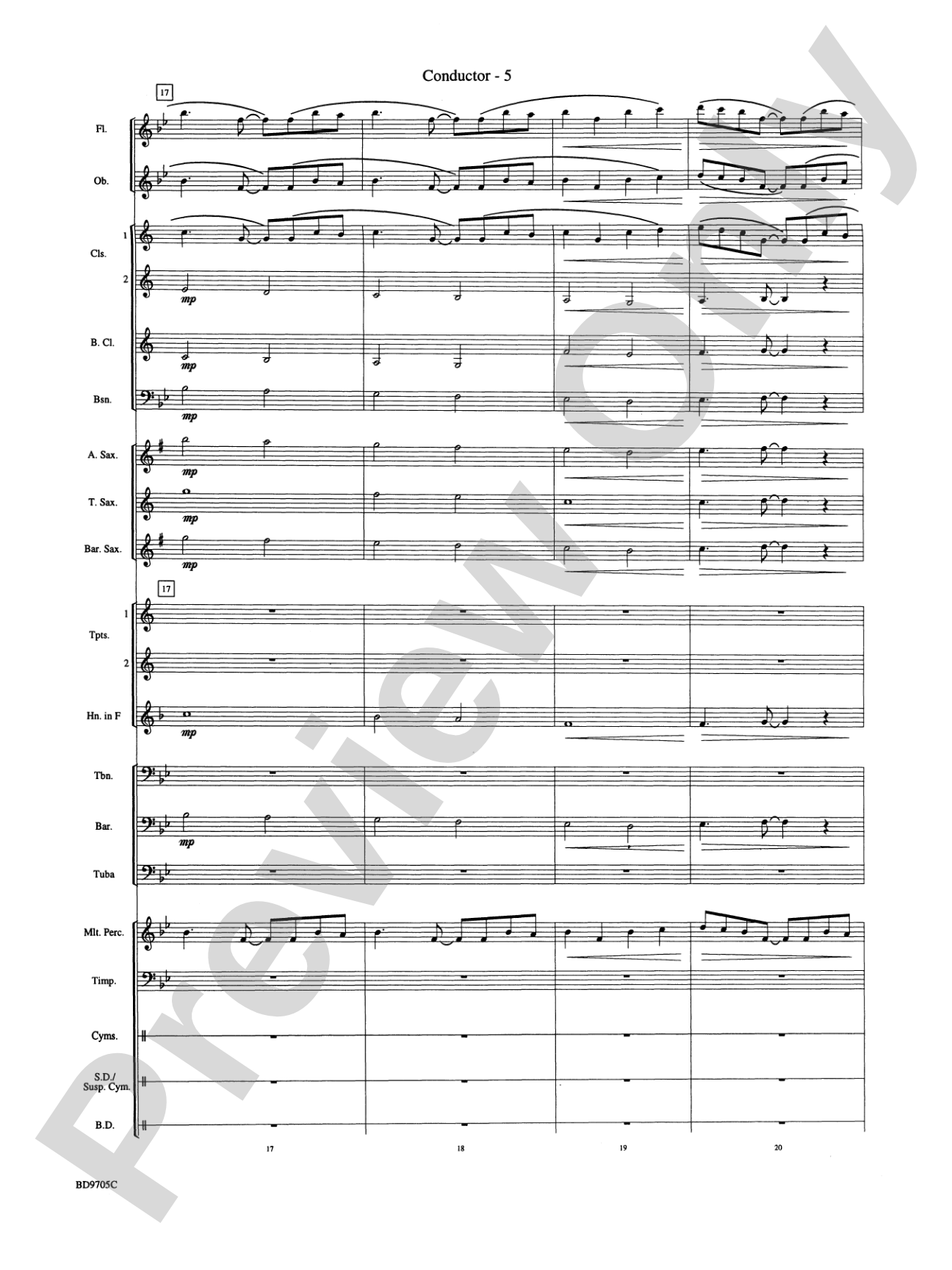 High Sierras: Concert Band Conductor Score & Parts