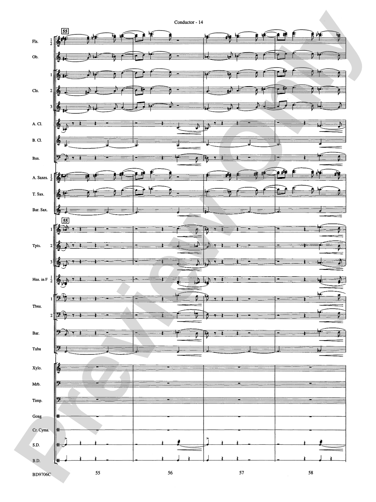 Mars ("The Bringer of War," from The Planets): Concert Band Conductor Score & Parts