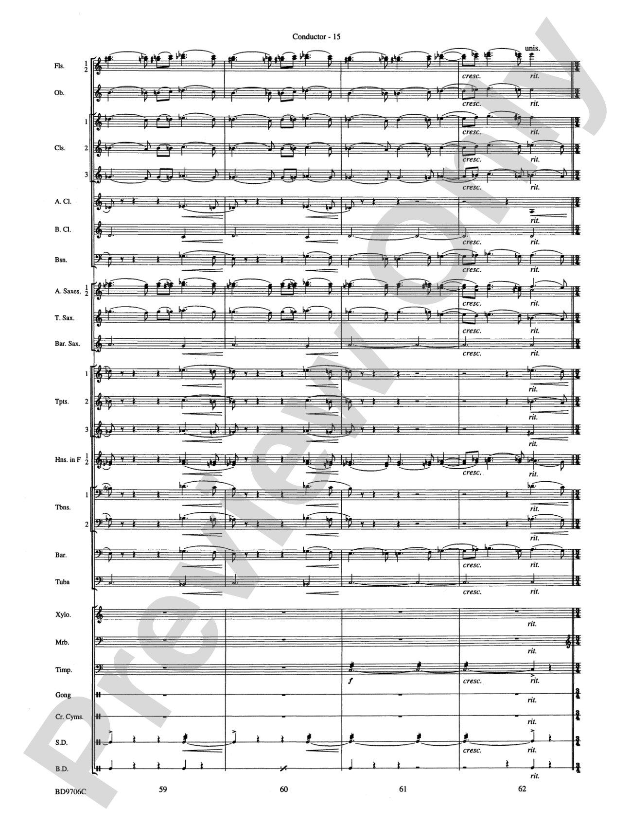 Mars ("The Bringer of War," from The Planets): Concert Band Conductor Score & Parts