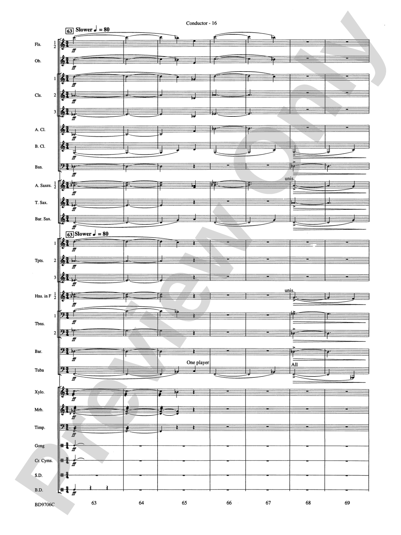 Mars ("The Bringer of War," from The Planets): Concert Band Conductor Score & Parts