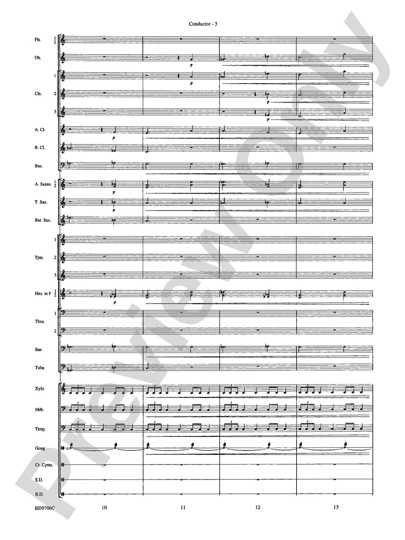 Mars ("The Bringer of War," from The Planets): Concert Band Conductor Score & Parts