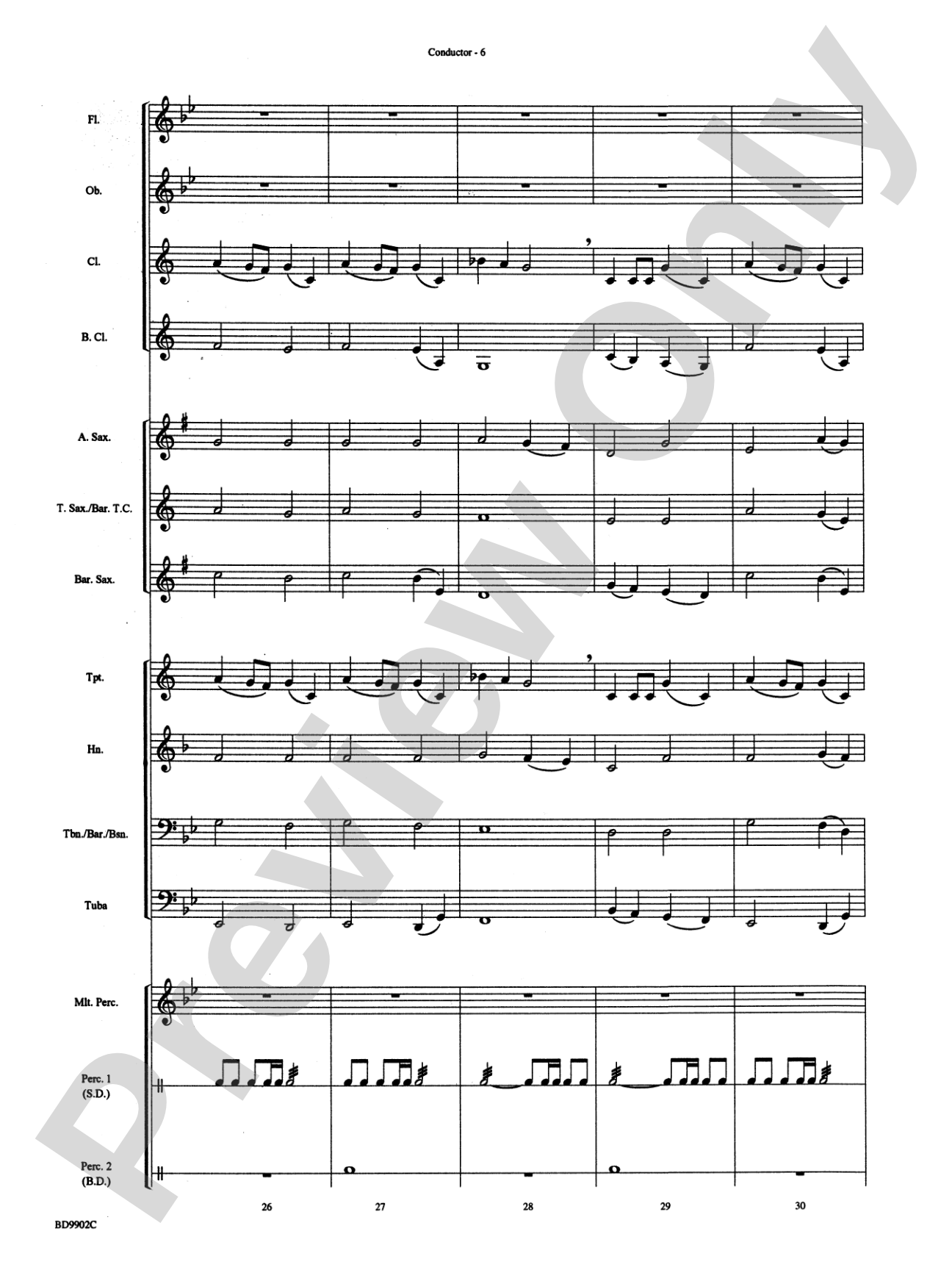 Then Come the Heroes: Concert Band Conductor Score & Parts