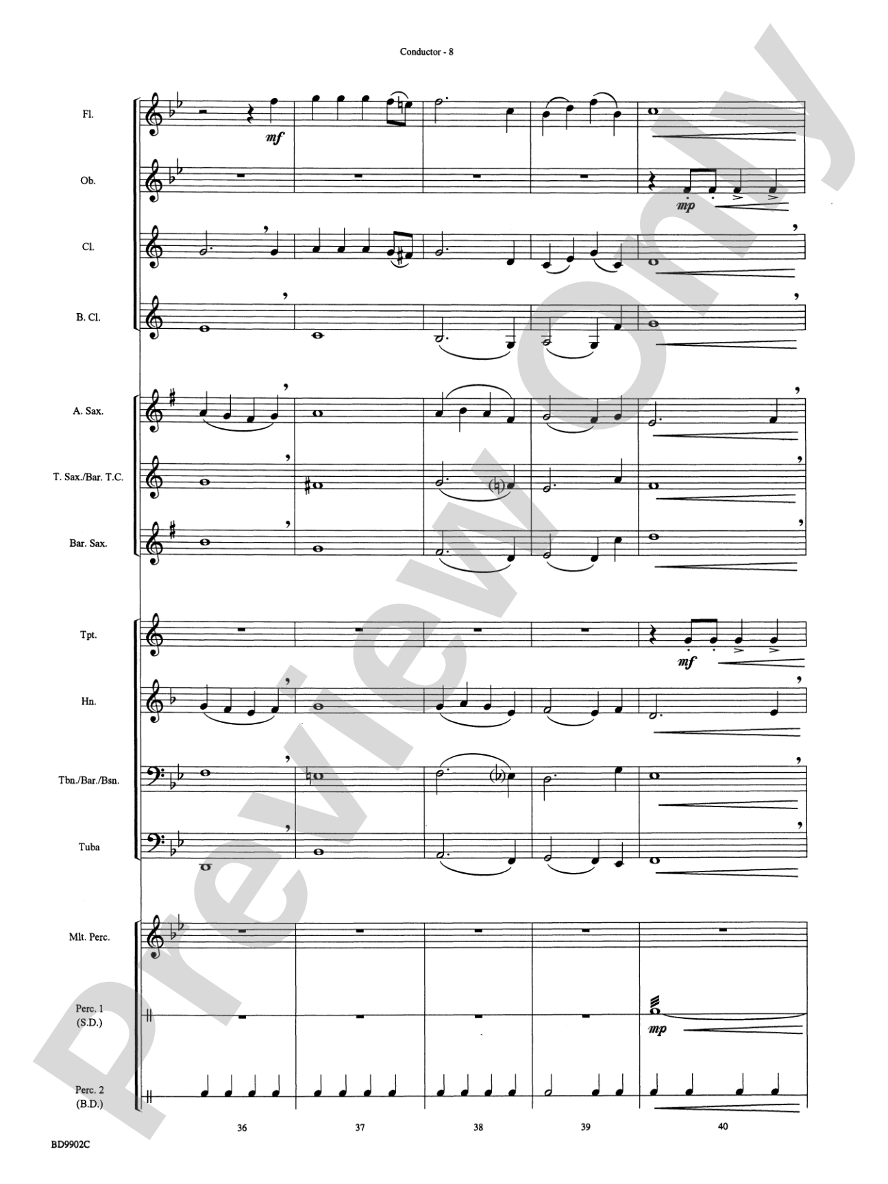 Then Come the Heroes: Concert Band Conductor Score & Parts
