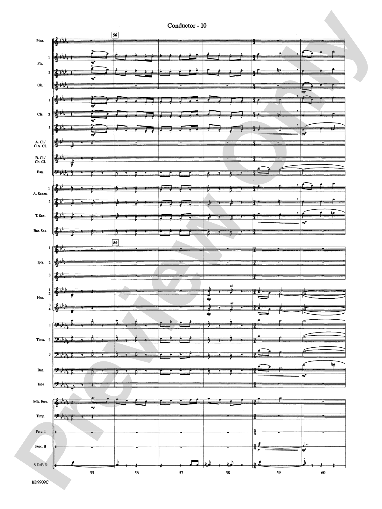 I'm Seventeen Come Sunday: Concert Band Conductor Score & Parts