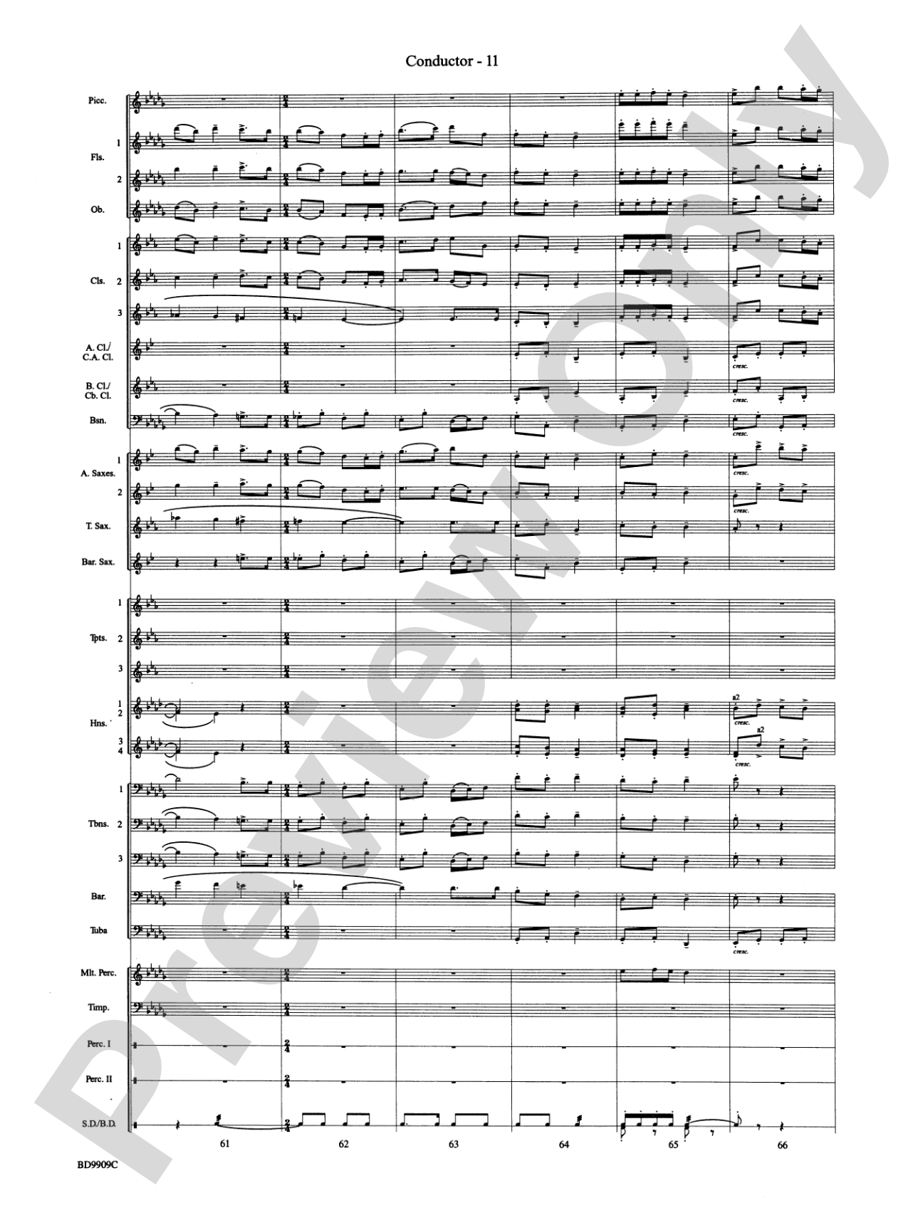 I'm Seventeen Come Sunday: Concert Band Conductor Score & Parts