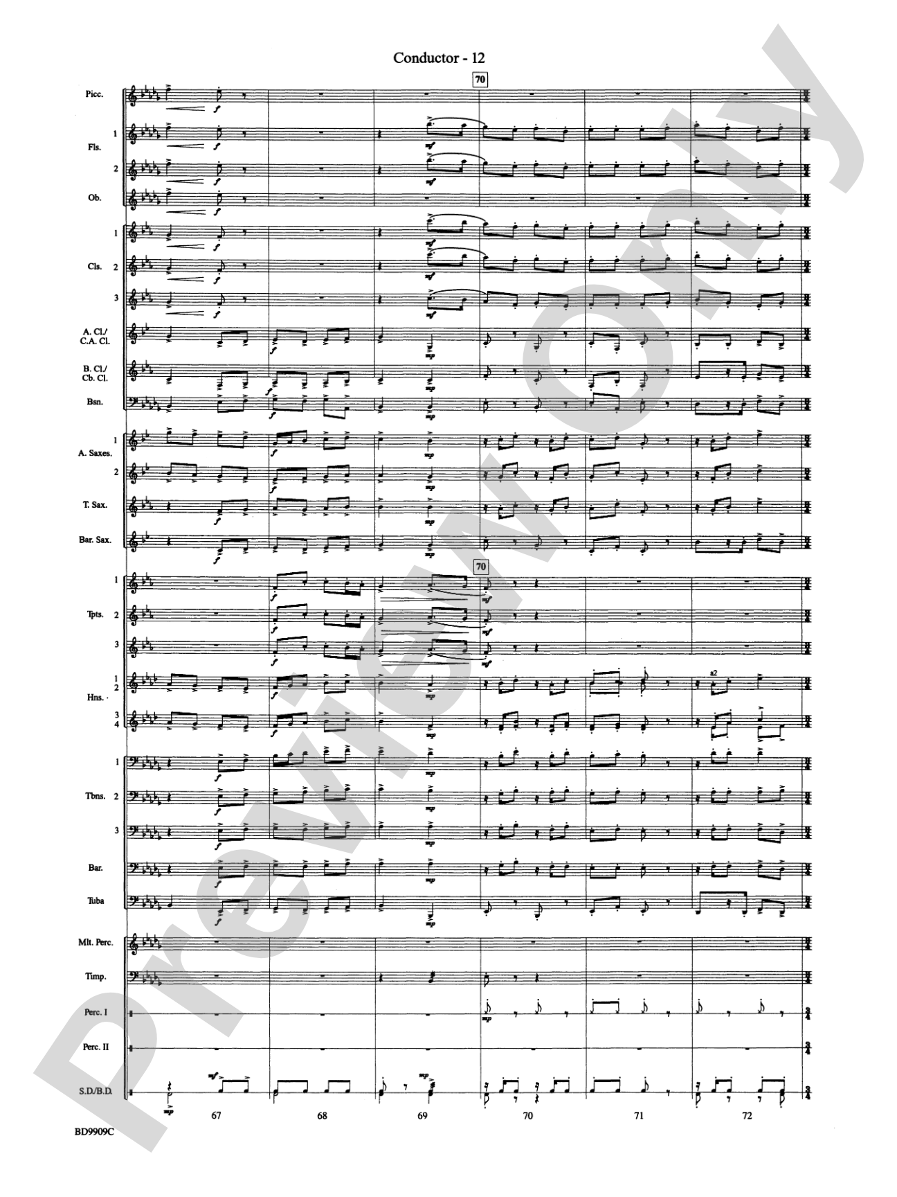 I'm Seventeen Come Sunday: Concert Band Conductor Score & Parts