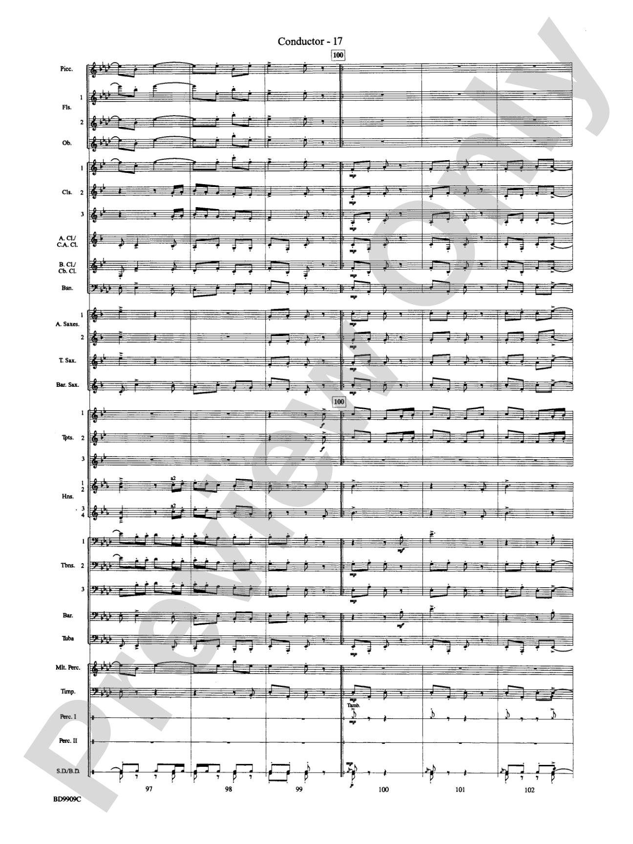 I'm Seventeen Come Sunday: Concert Band Conductor Score & Parts