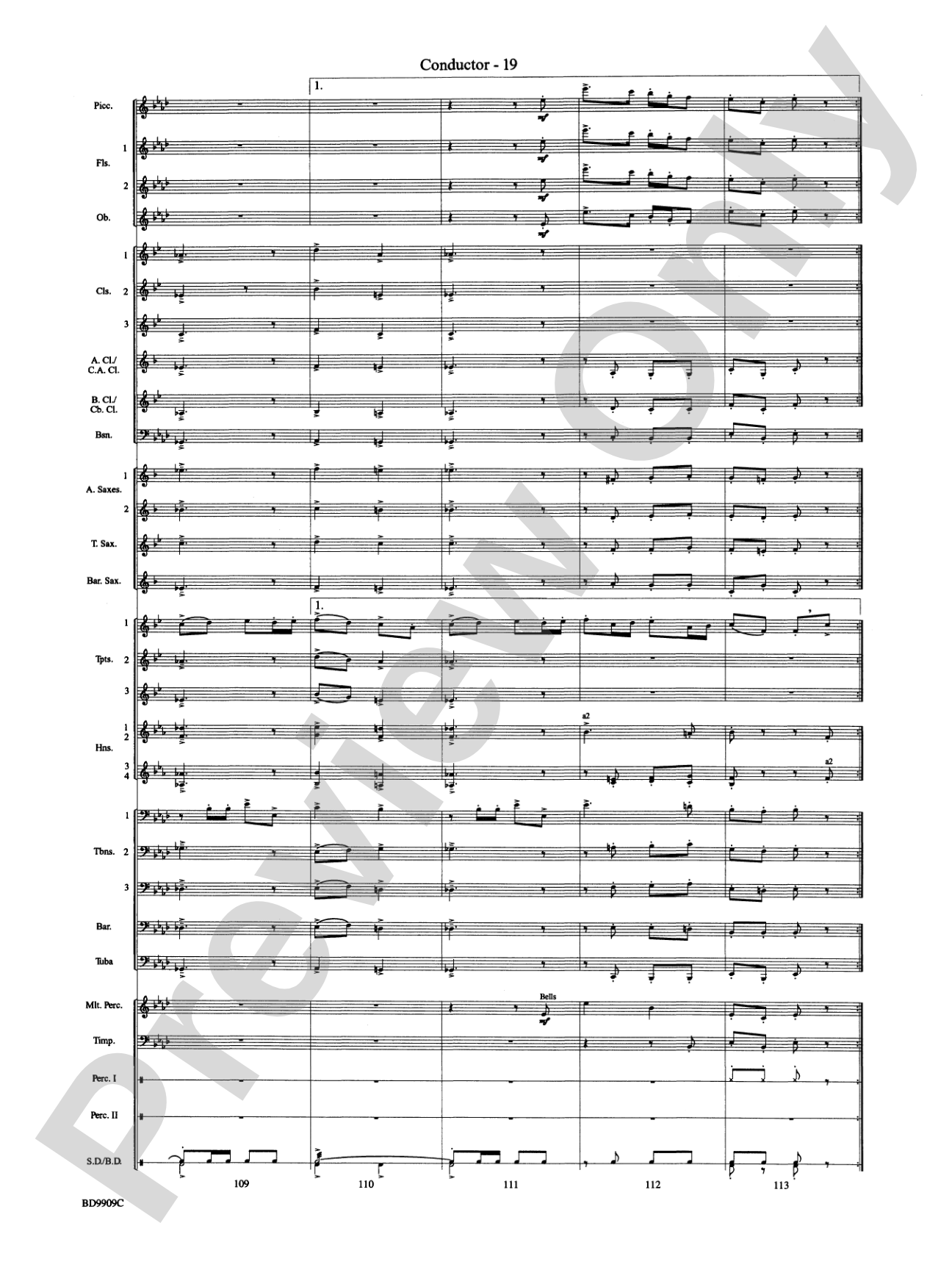 I'm Seventeen Come Sunday: Concert Band Conductor Score & Parts
