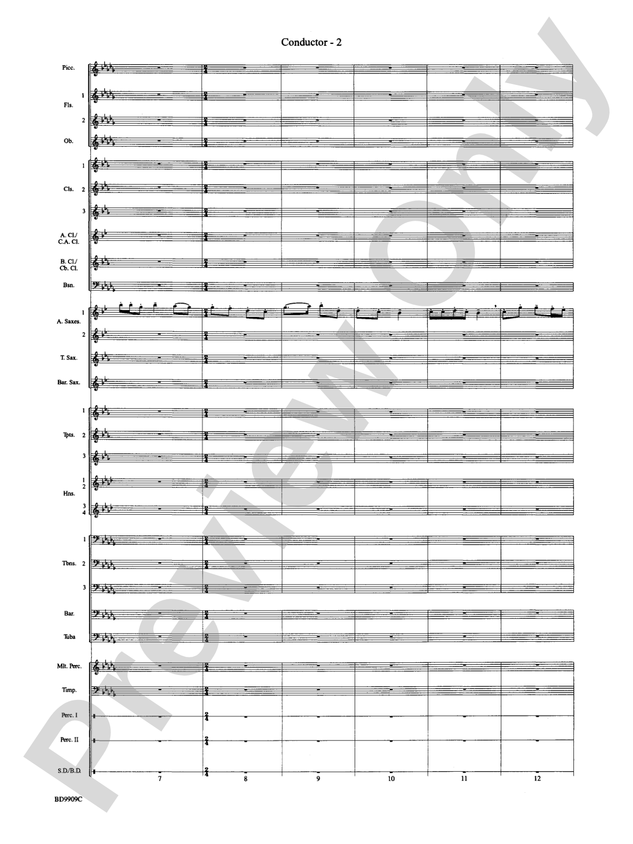I'm Seventeen Come Sunday: Concert Band Conductor Score & Parts