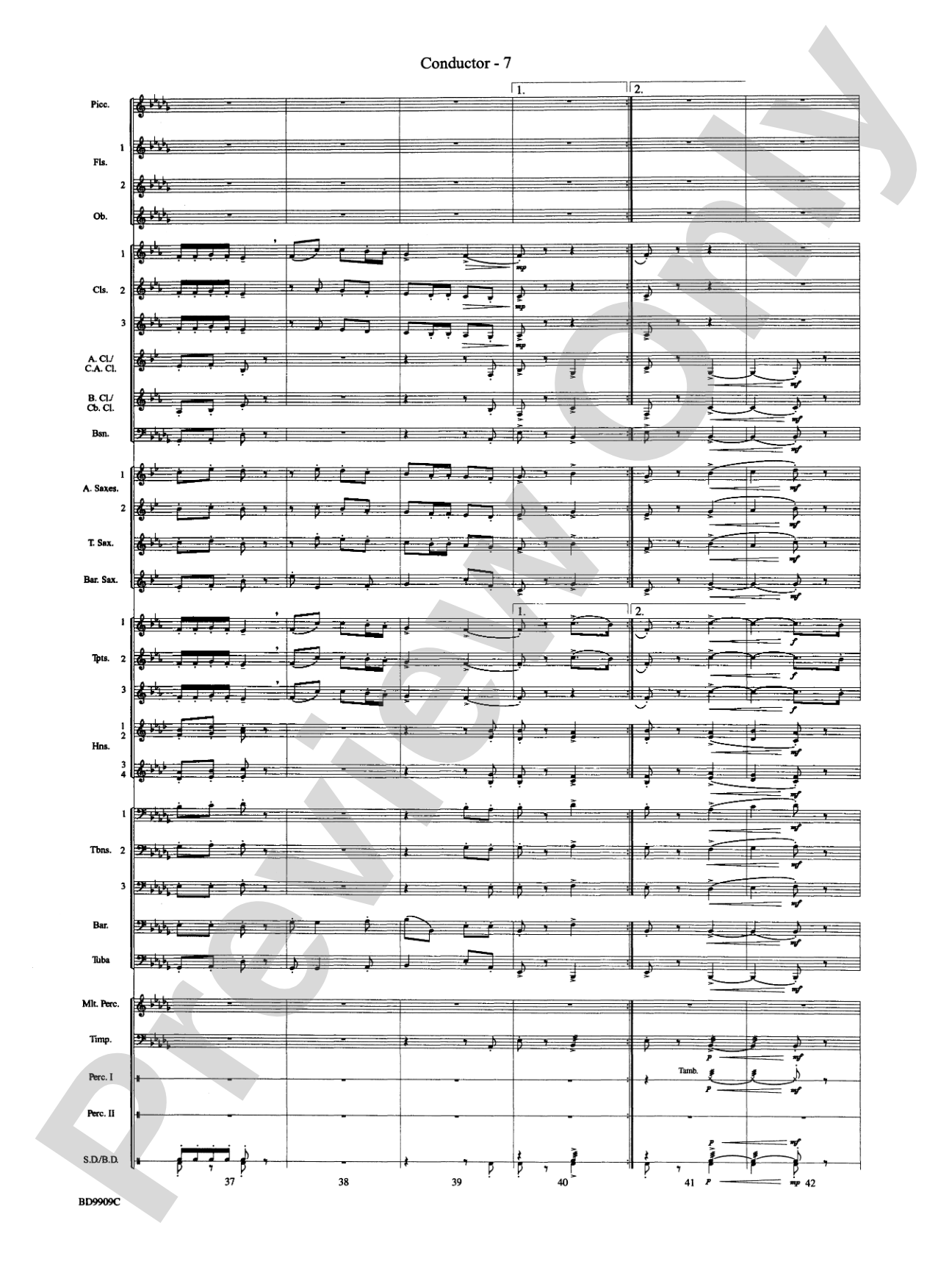 I'm Seventeen Come Sunday: Concert Band Conductor Score & Parts