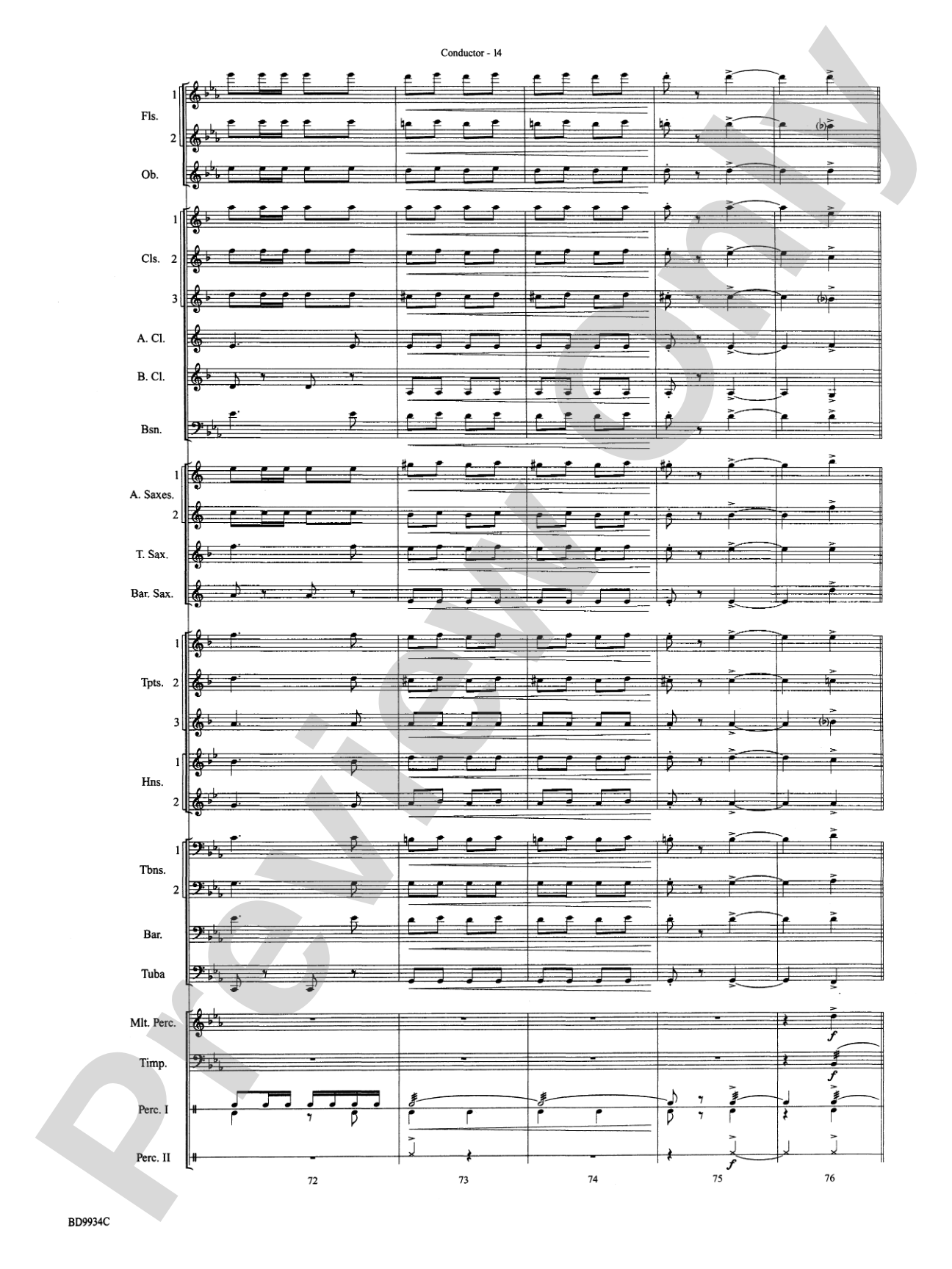 El Capitan: Concert Band Conductor Score & Parts