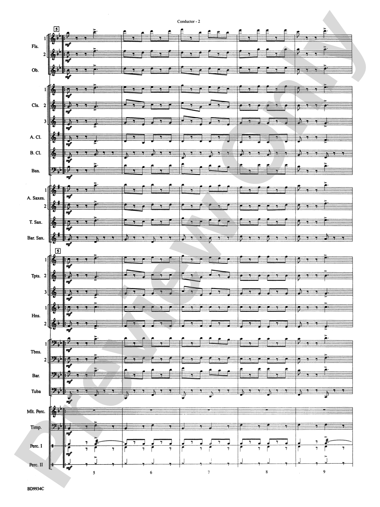 El Capitan: Concert Band Conductor Score & Parts
