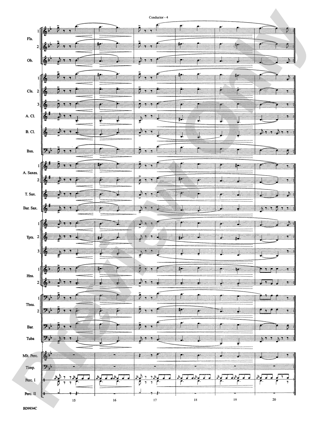 El Capitan: Concert Band Conductor Score & Parts