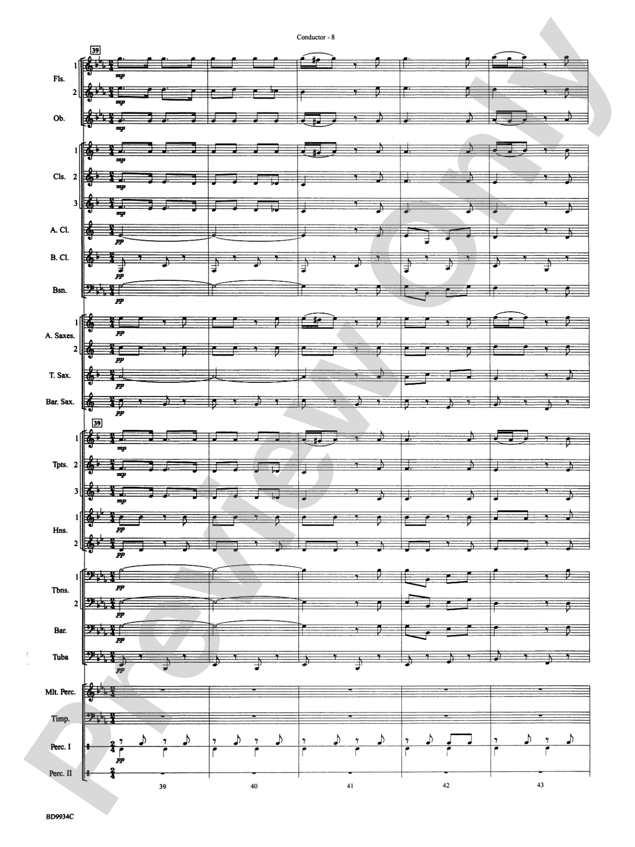 El Capitan: Concert Band Conductor Score & Parts