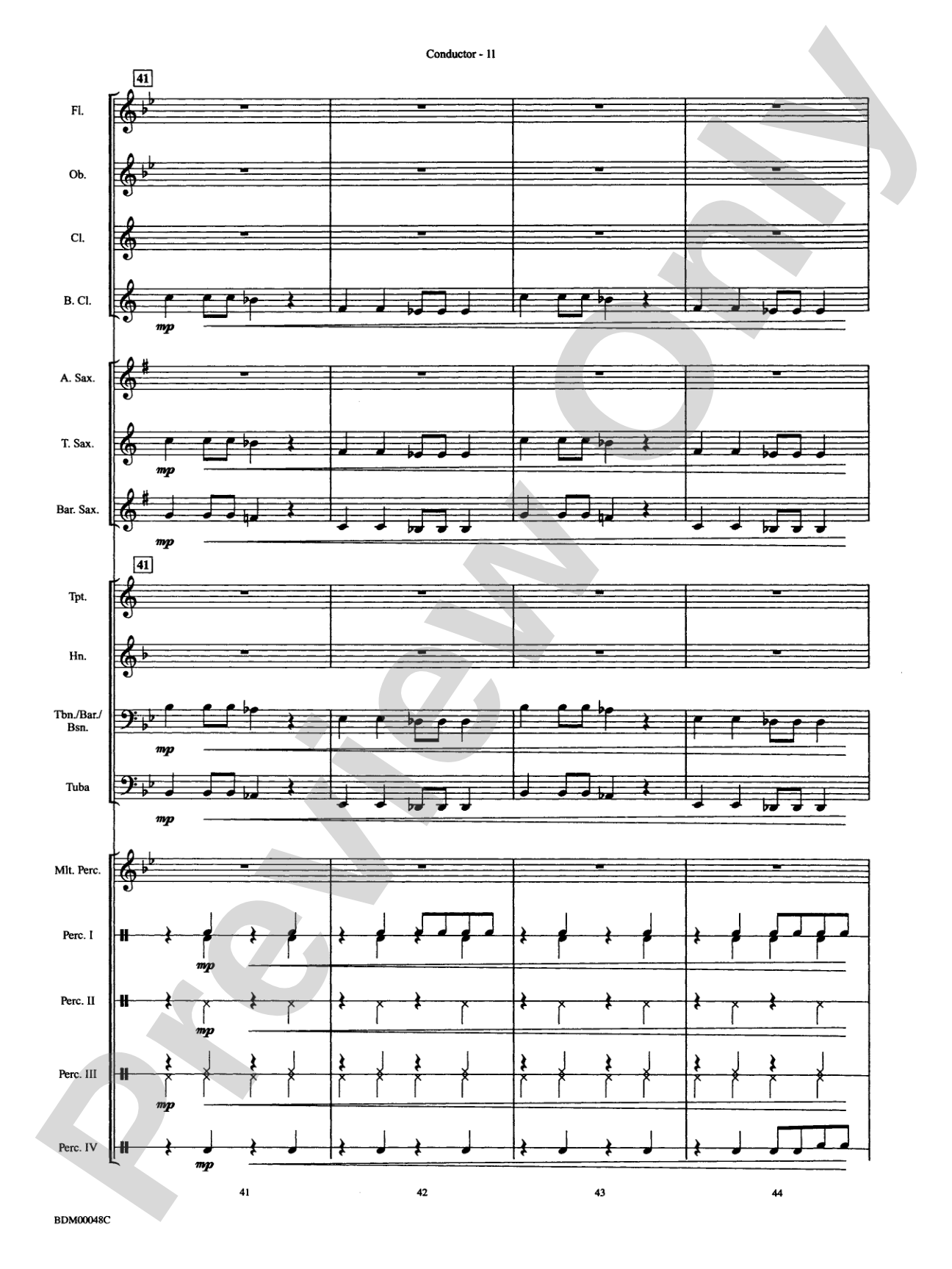 Ka Boom: Concert Band Conductor Score & Parts