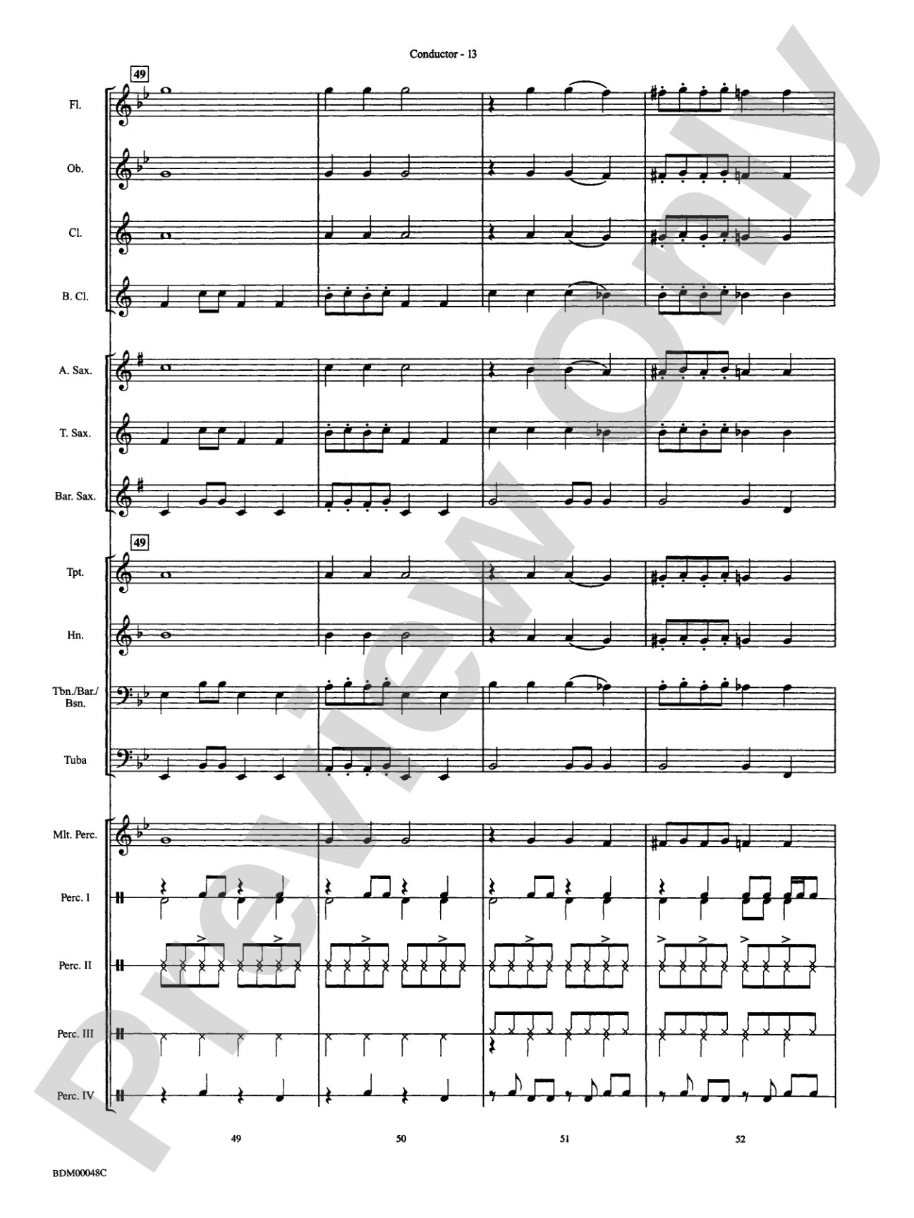 Ka Boom: Concert Band Conductor Score & Parts