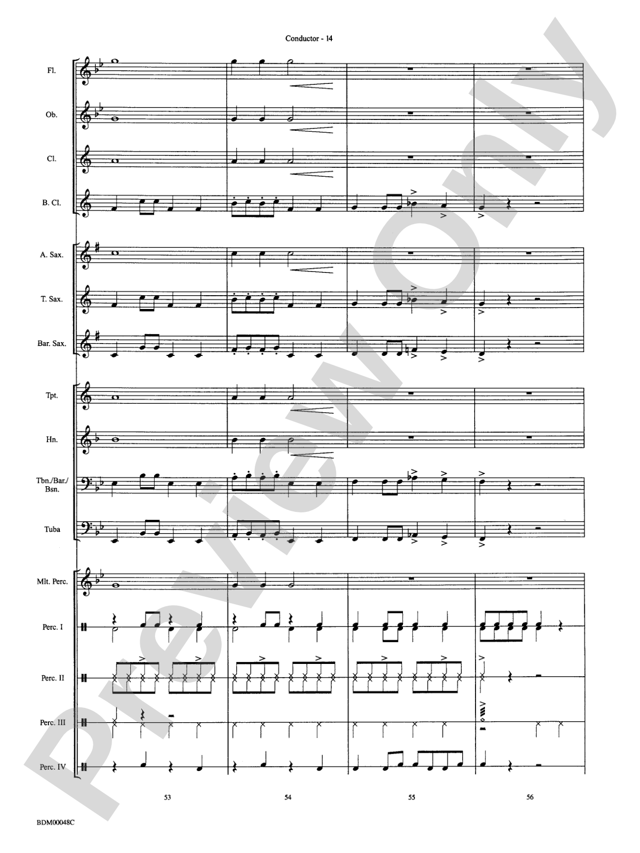 Ka Boom: Concert Band Conductor Score & Parts