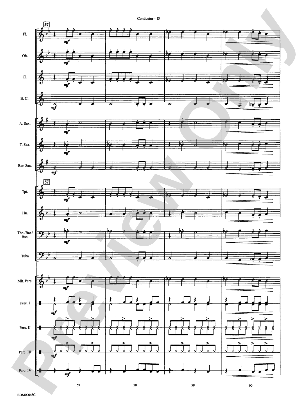 Ka Boom: Concert Band Conductor Score & Parts