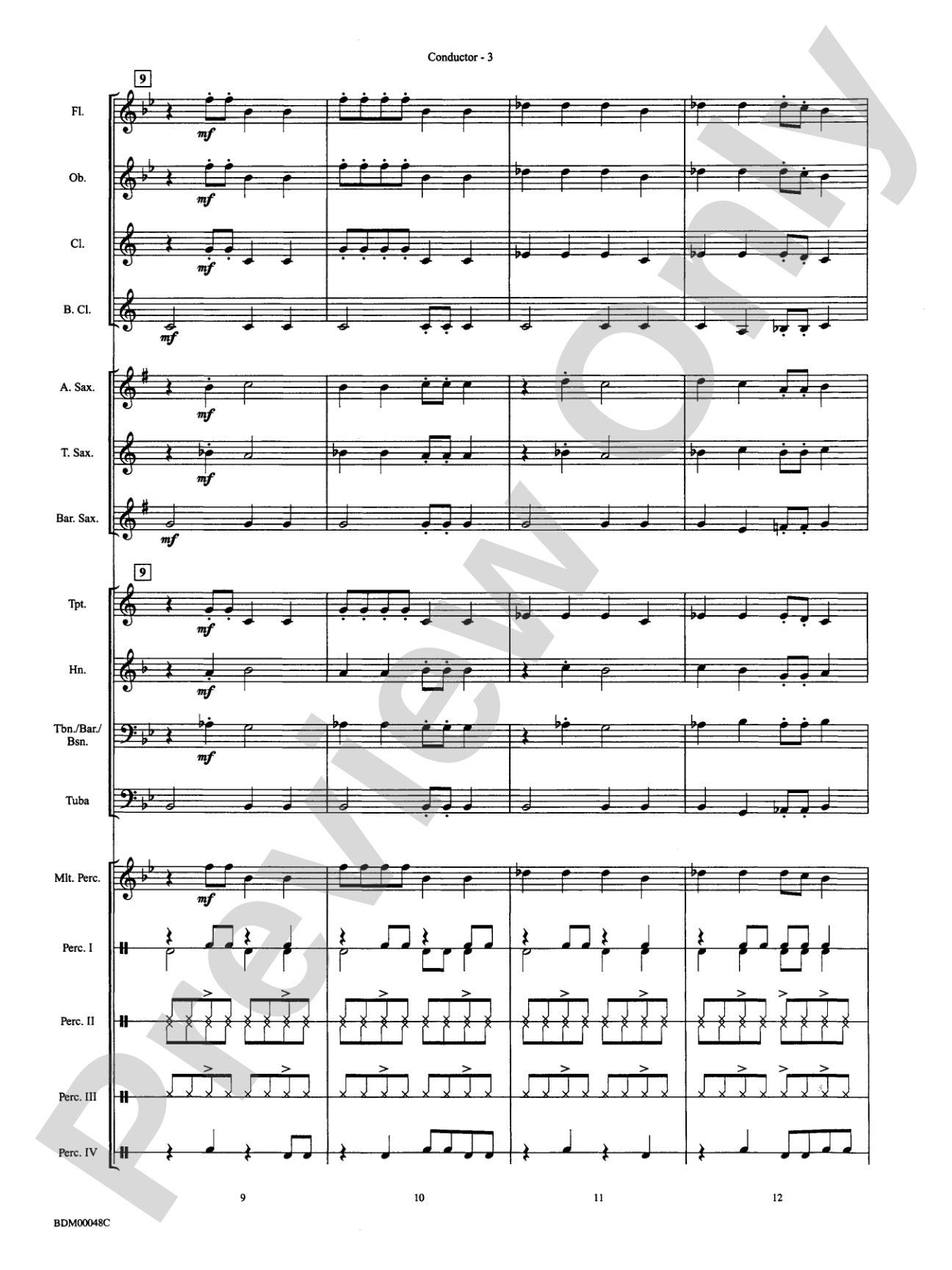 Ka Boom: Concert Band Conductor Score & Parts