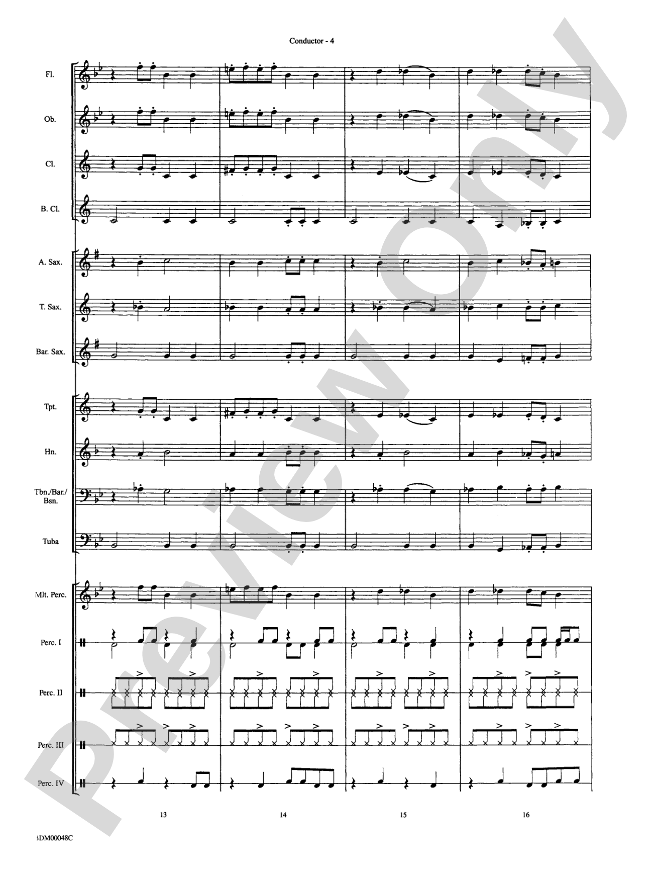 Ka Boom: Concert Band Conductor Score & Parts