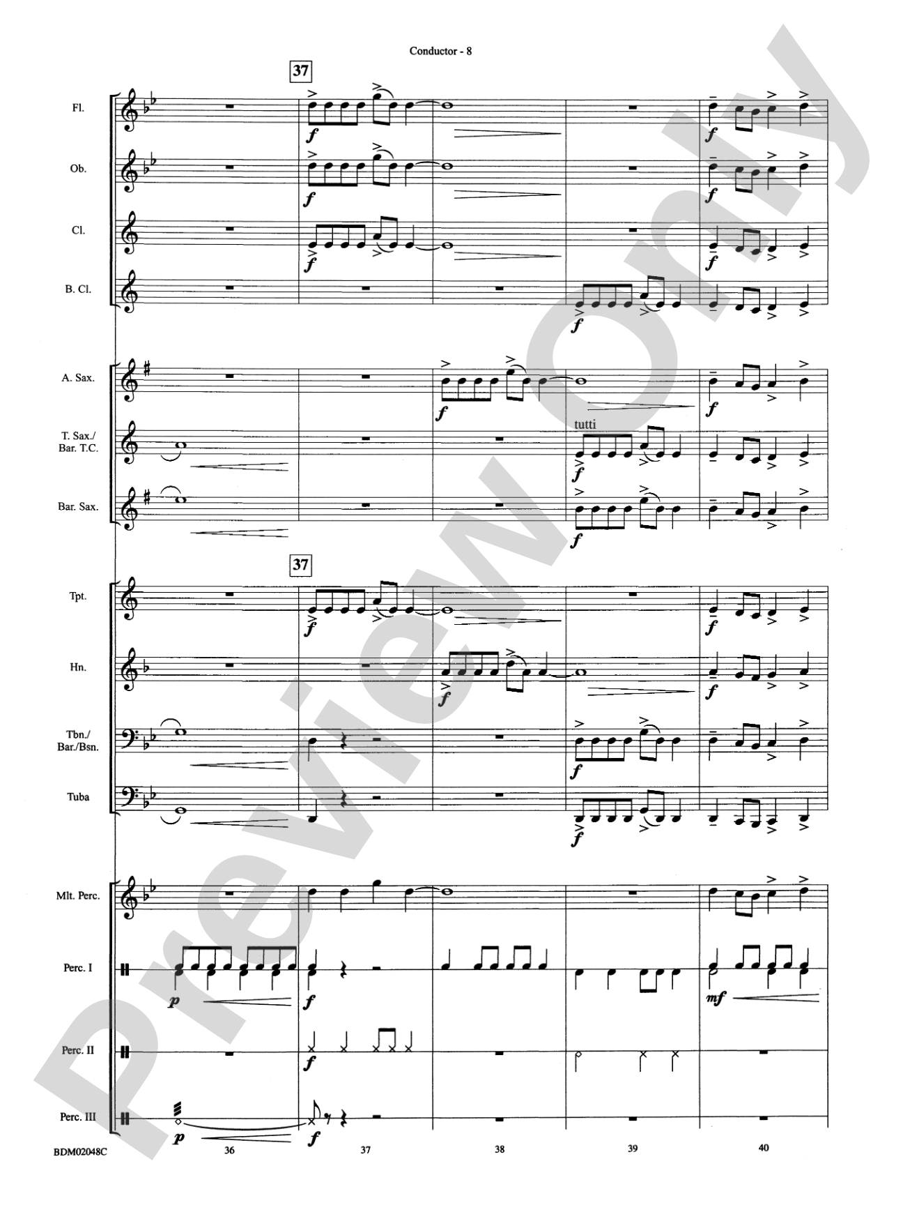 Oh Hanukkah: Concert Band Conductor Score & Parts