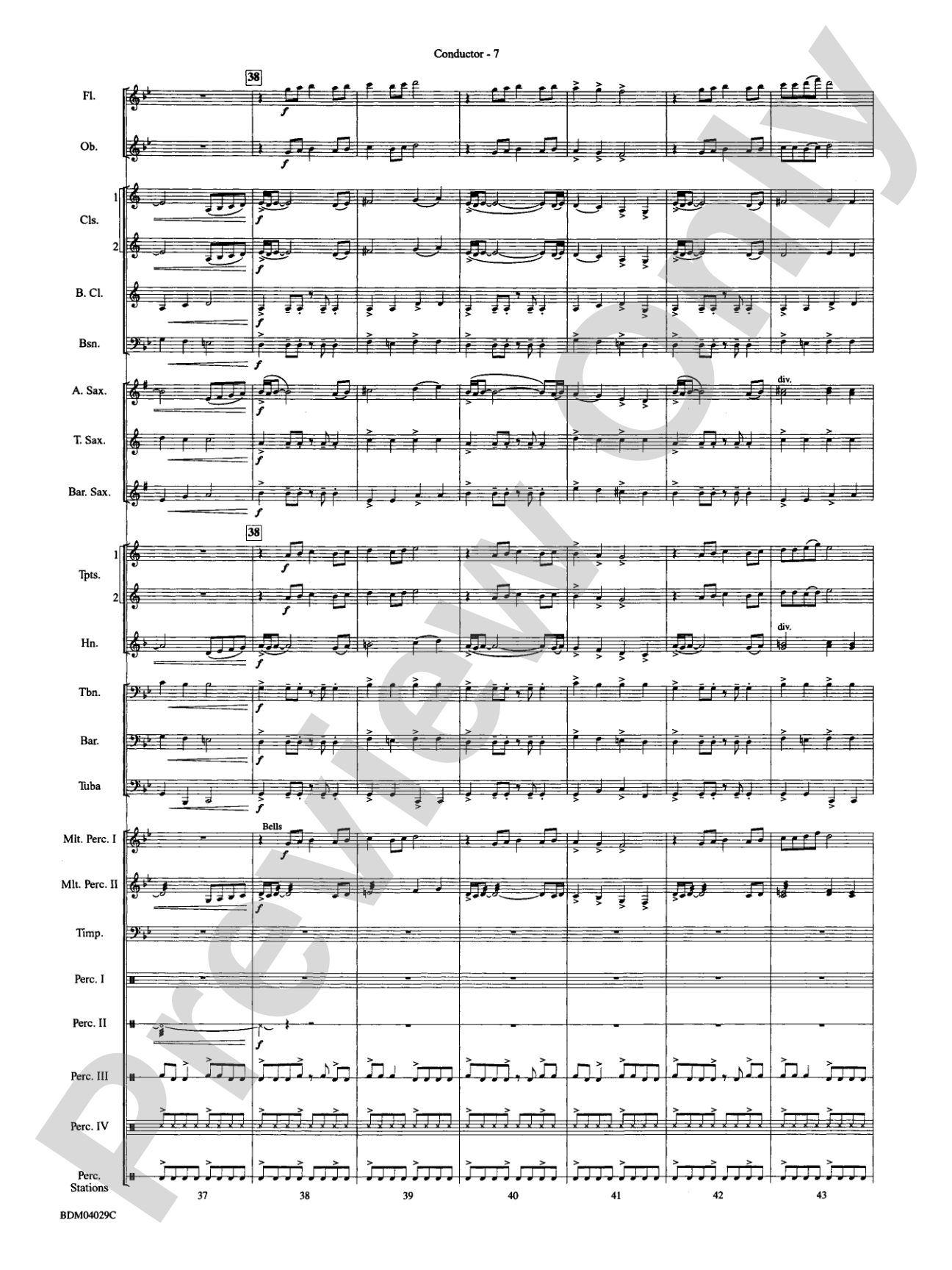 The Sleeping Place of the Stars: Concert Band Conductor Score & Parts