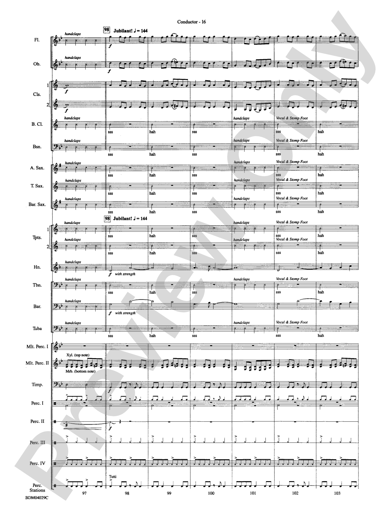 The Sleeping Place of the Stars: Concert Band Conductor Score & Parts