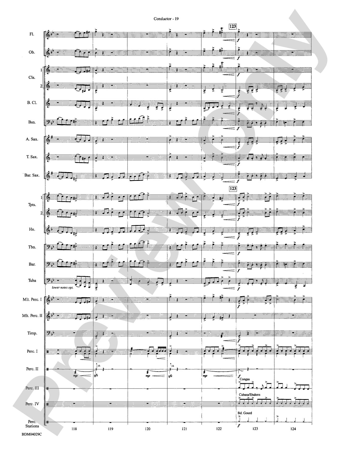 The Sleeping Place of the Stars: Concert Band Conductor Score & Parts