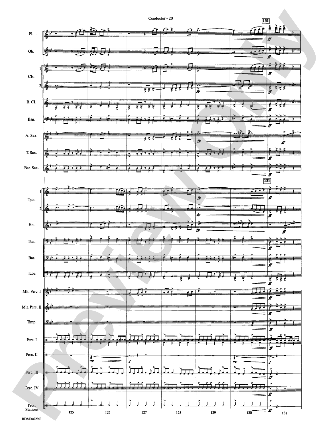 The Sleeping Place of the Stars: Concert Band Conductor Score & Parts