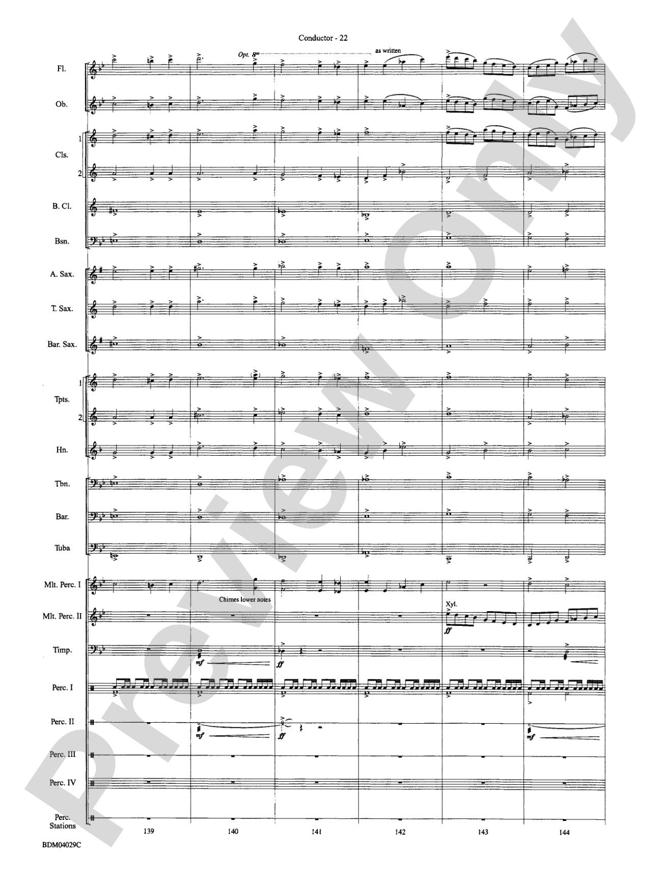 The Sleeping Place of the Stars: Concert Band Conductor Score & Parts