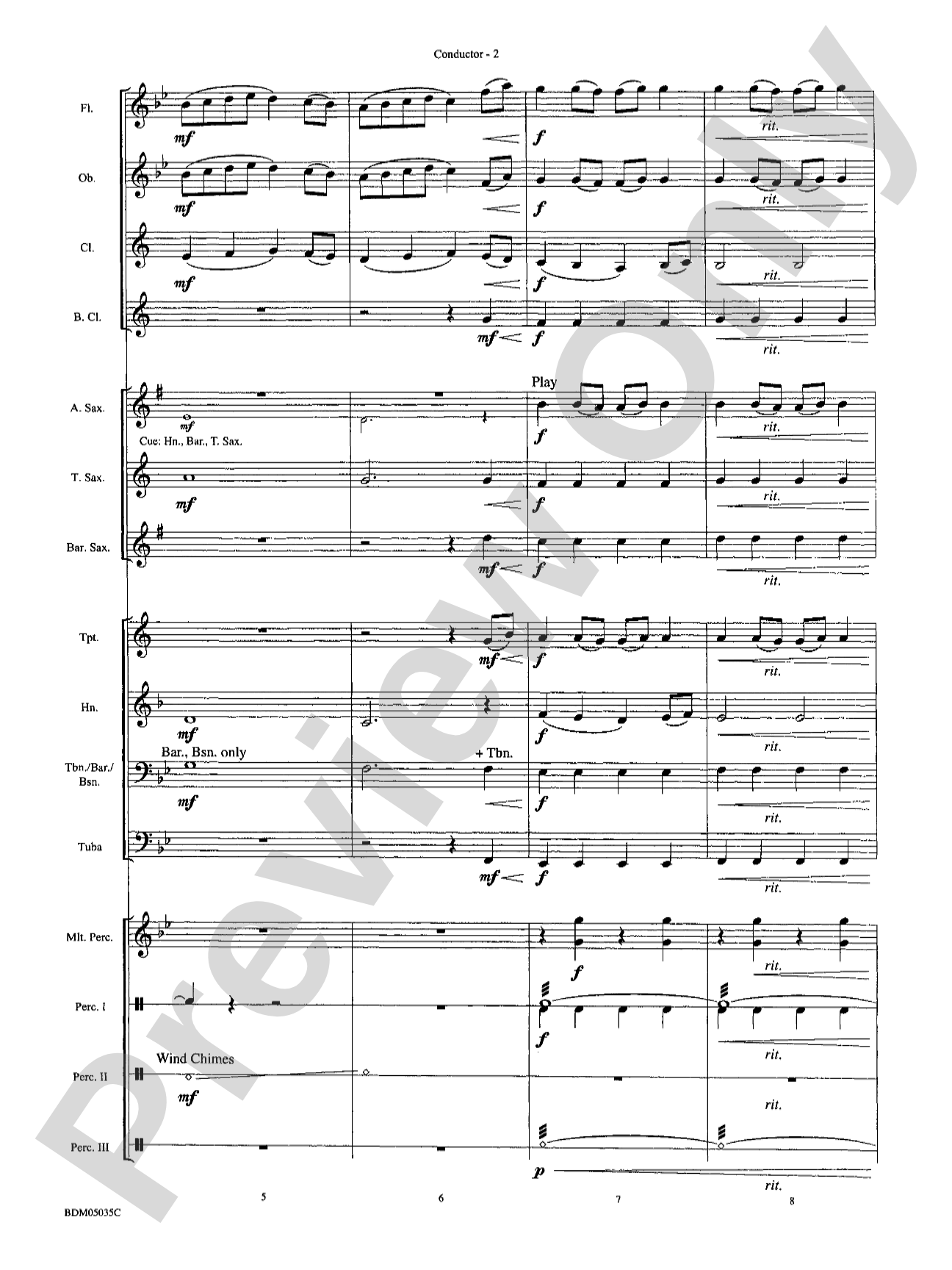 Labyrinth: Concert Band Conductor Score & Parts