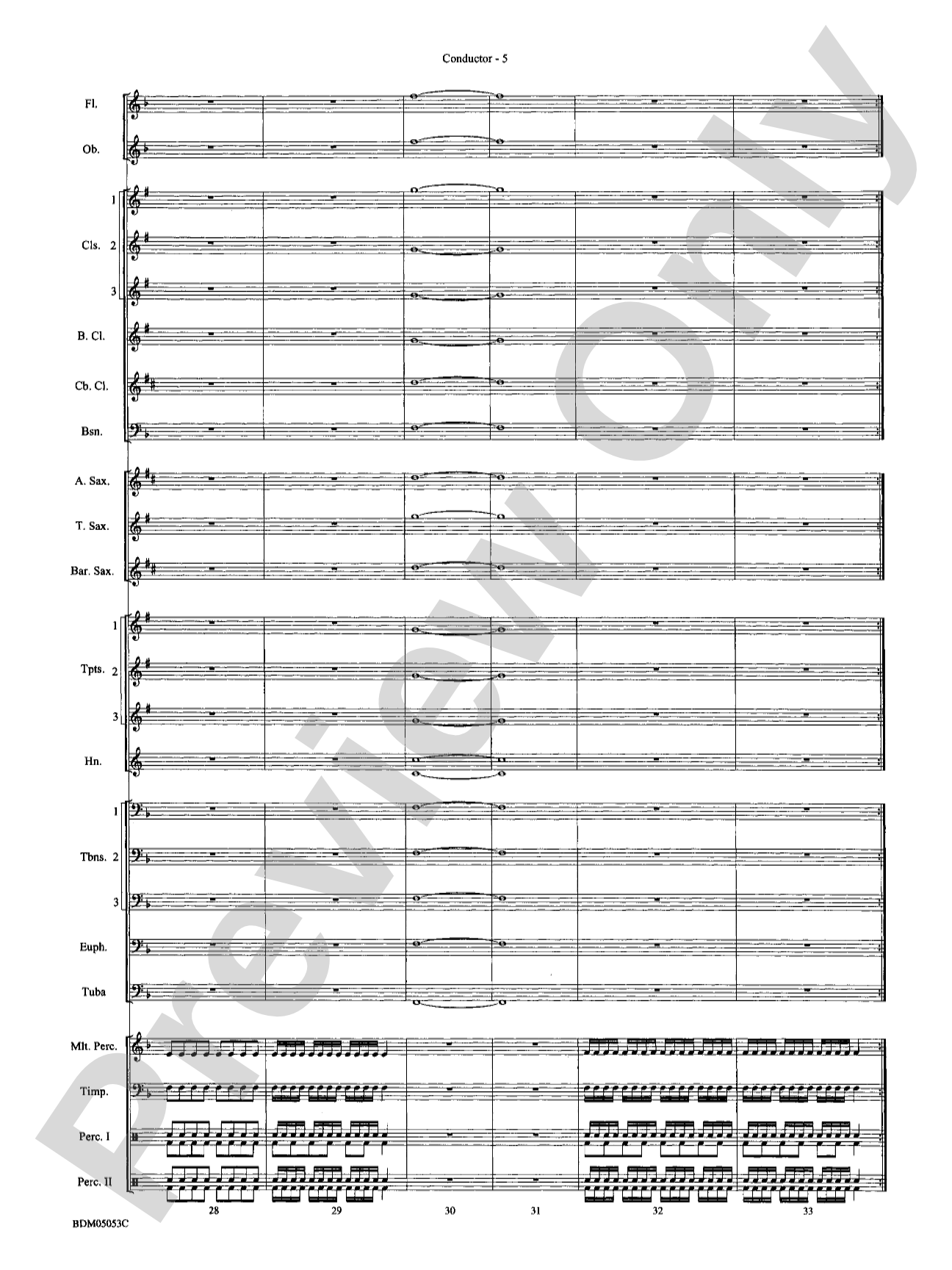 Symphonic Band Clinic: Concert Band Conductor Score & Parts